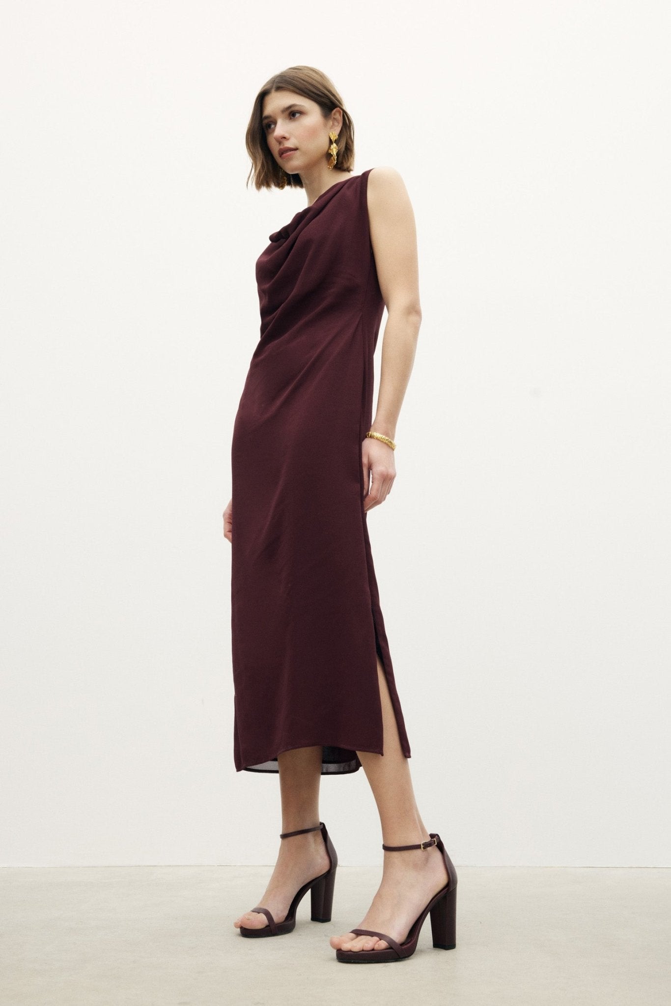 VESTIDO AMALFI BURGUNDY