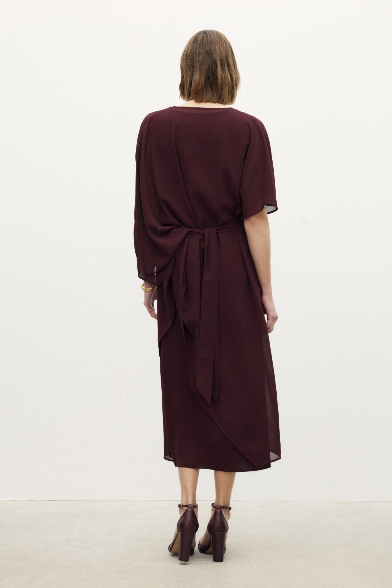 VESTIDO AMALFI BURGUNDY