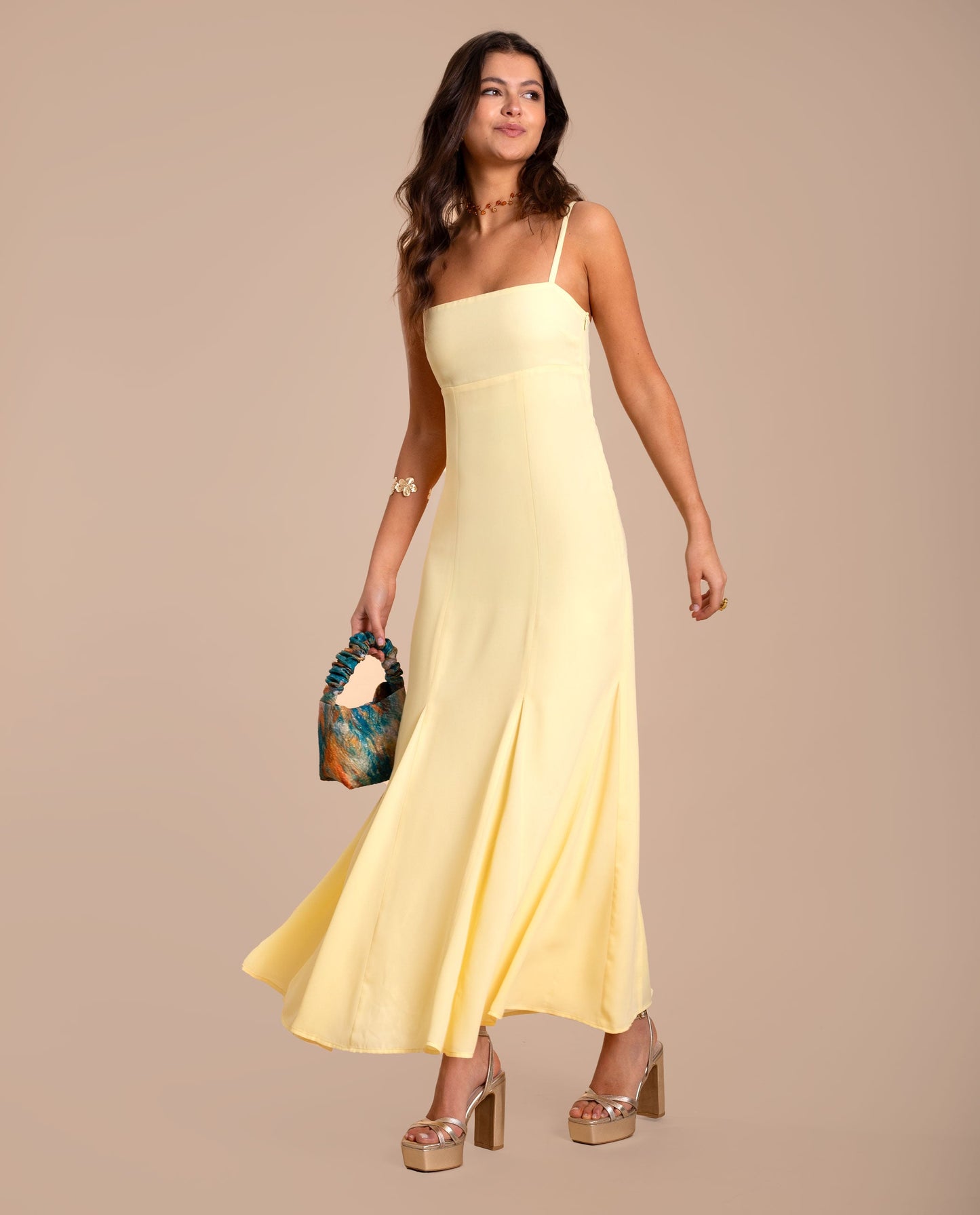 VESTIDO CARLOTA  AMARILLO