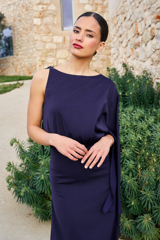 VESTIDO AVA NAVY  LE JARDIN