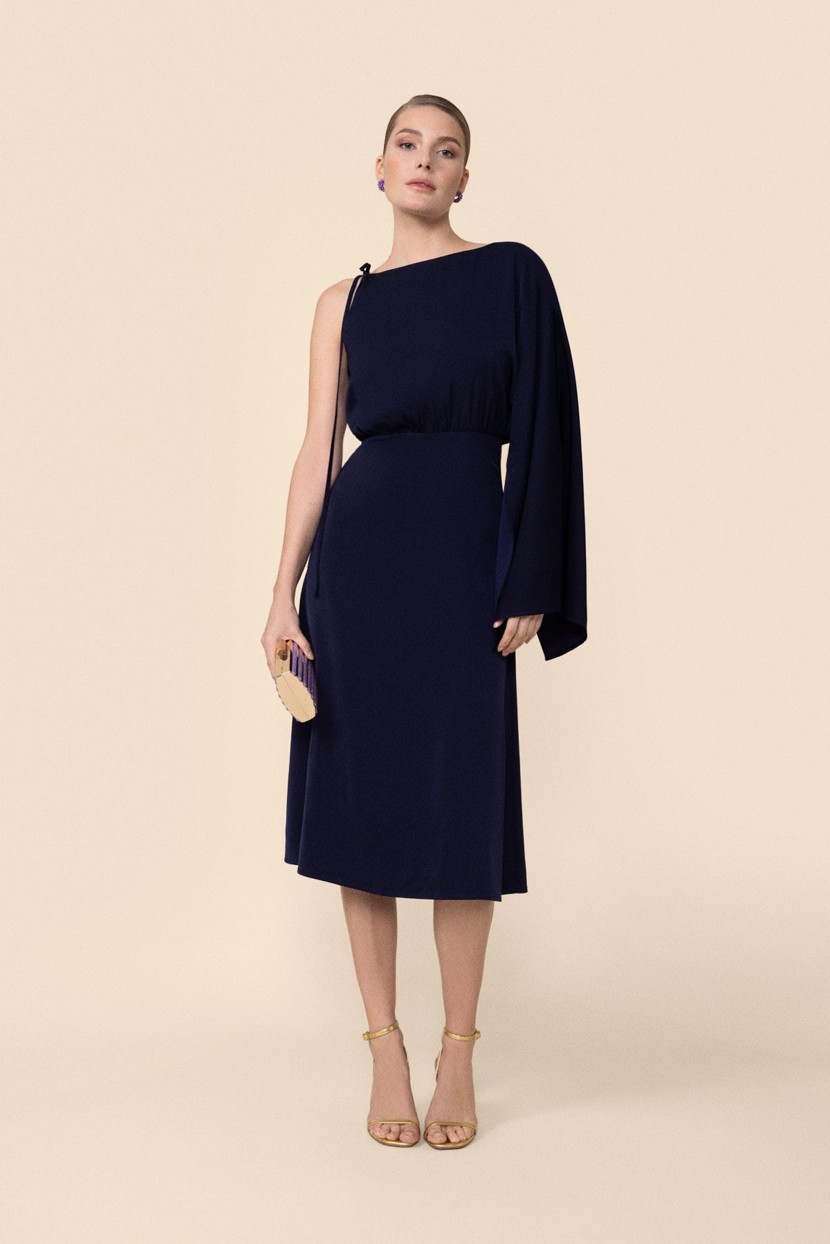 VESTIDO AVA NAVY  LE JARDIN