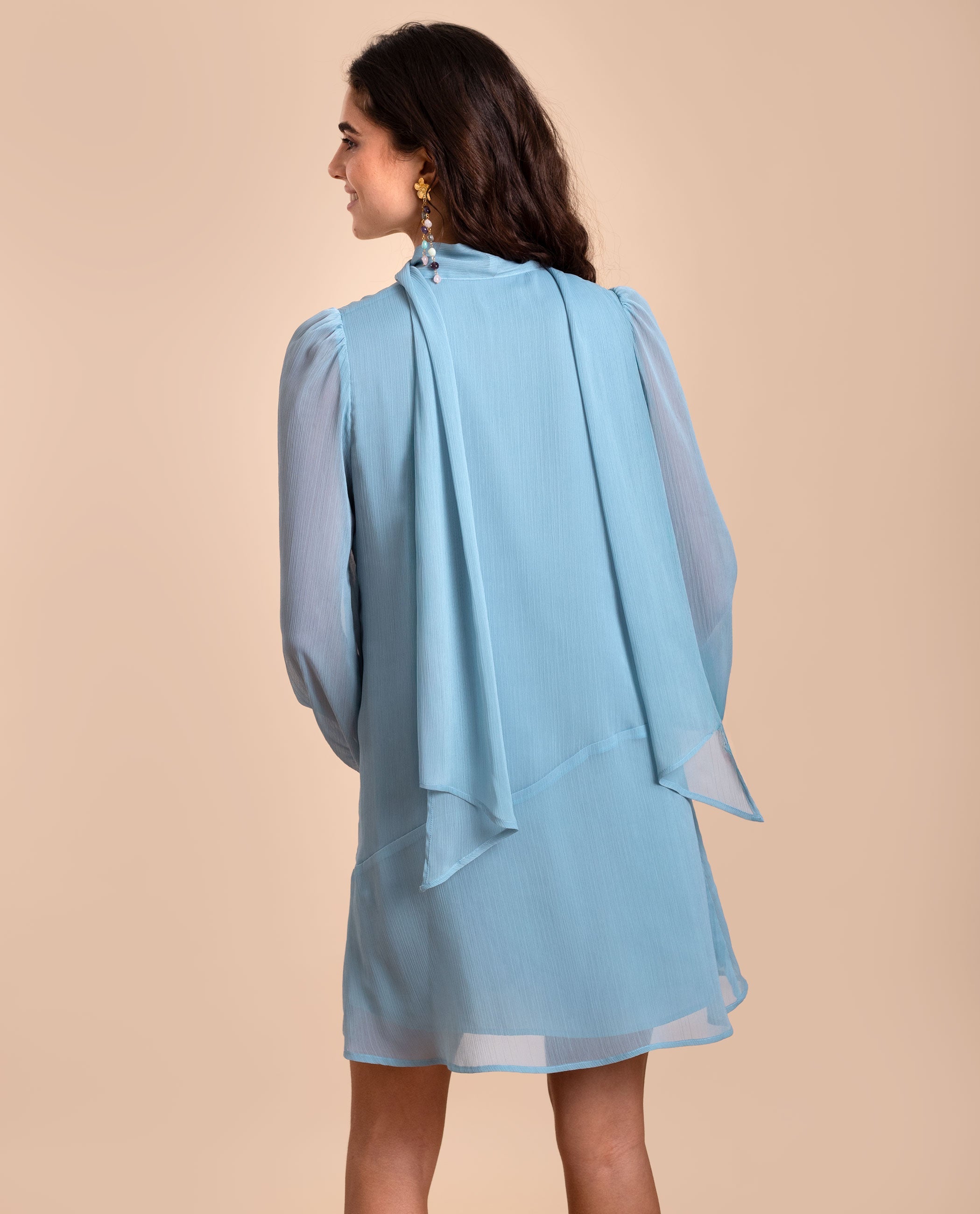VESTIDO CAYETANA · AZUL
