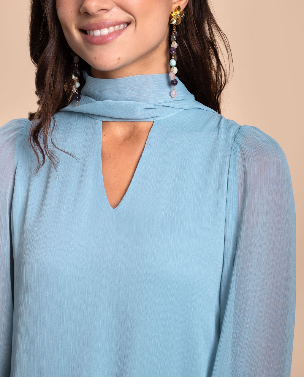 VESTIDO CAYETANA · AZUL