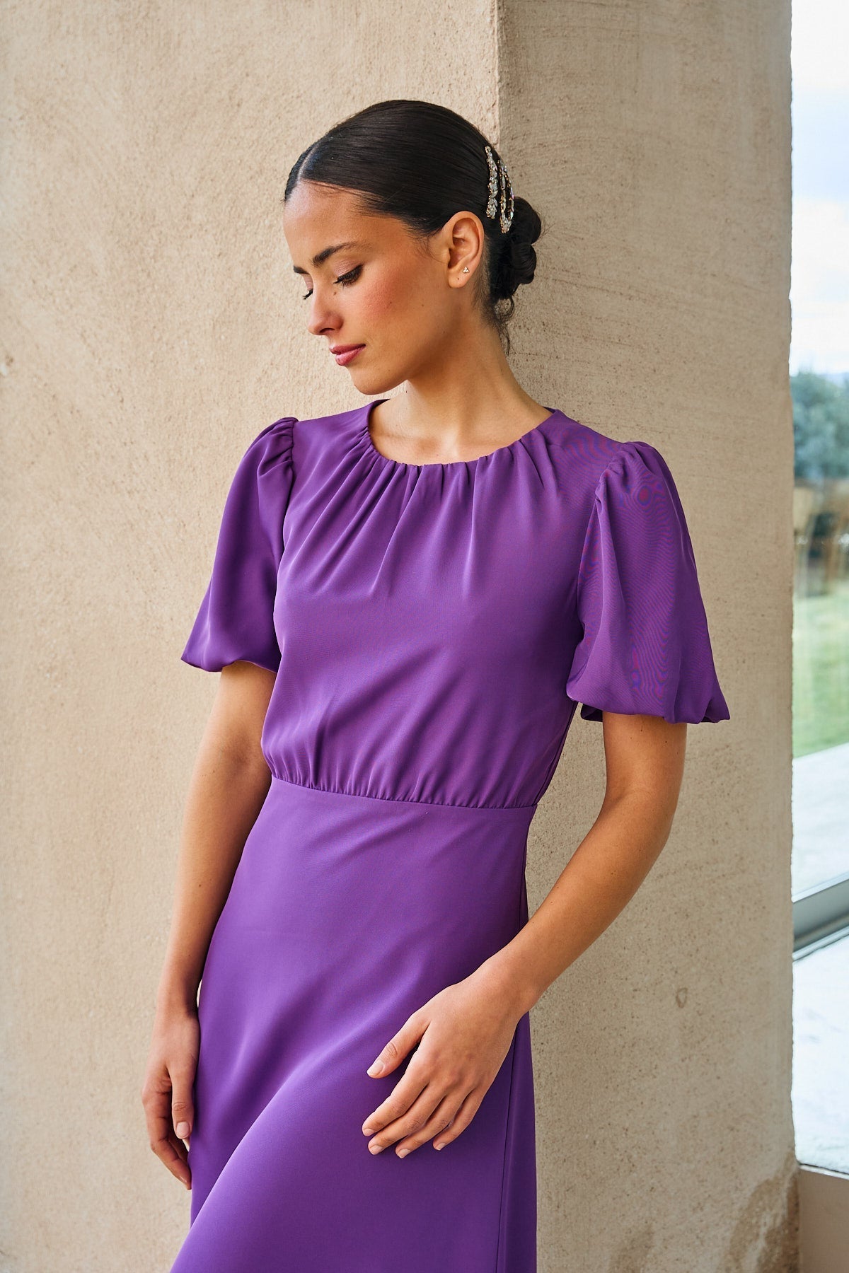 VESTIDO ELEONORA PURPLE  LE JARDIN