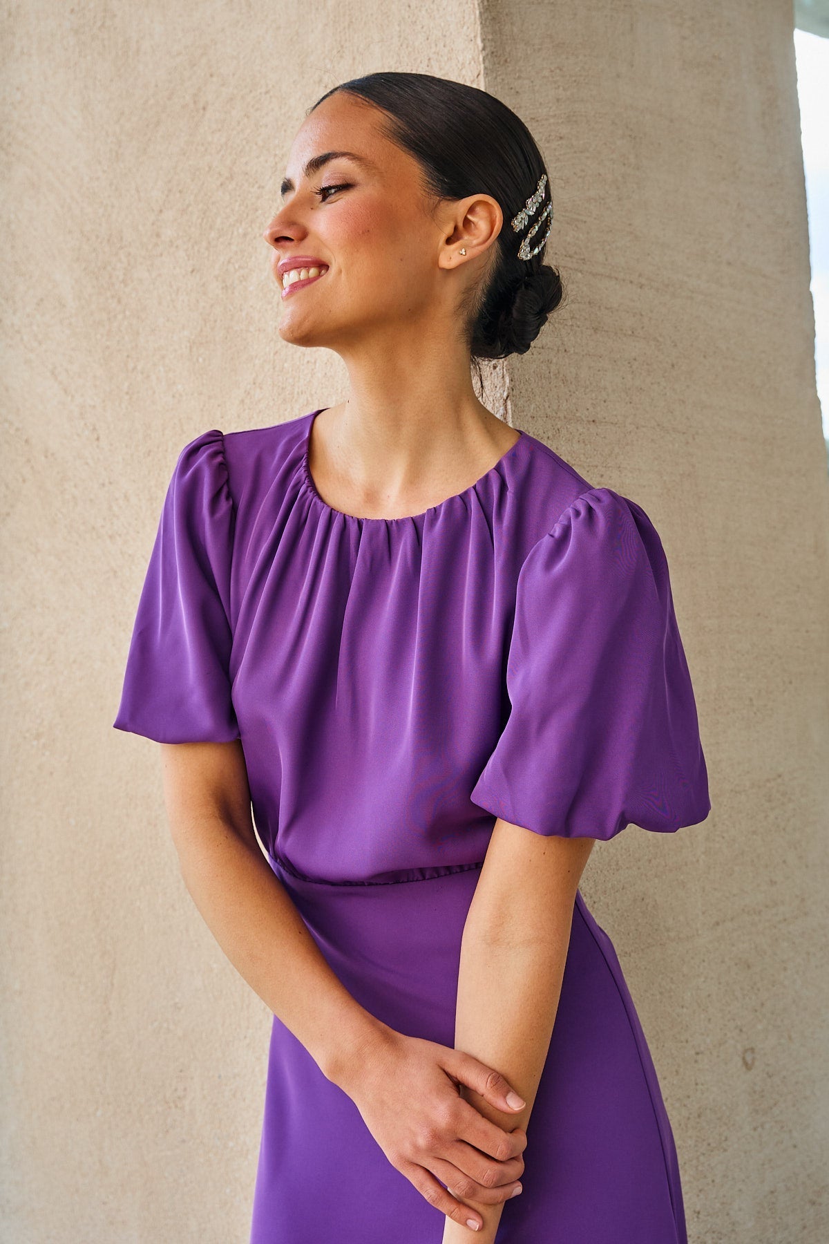 VESTIDO ELEONORA PURPLE  LE JARDIN