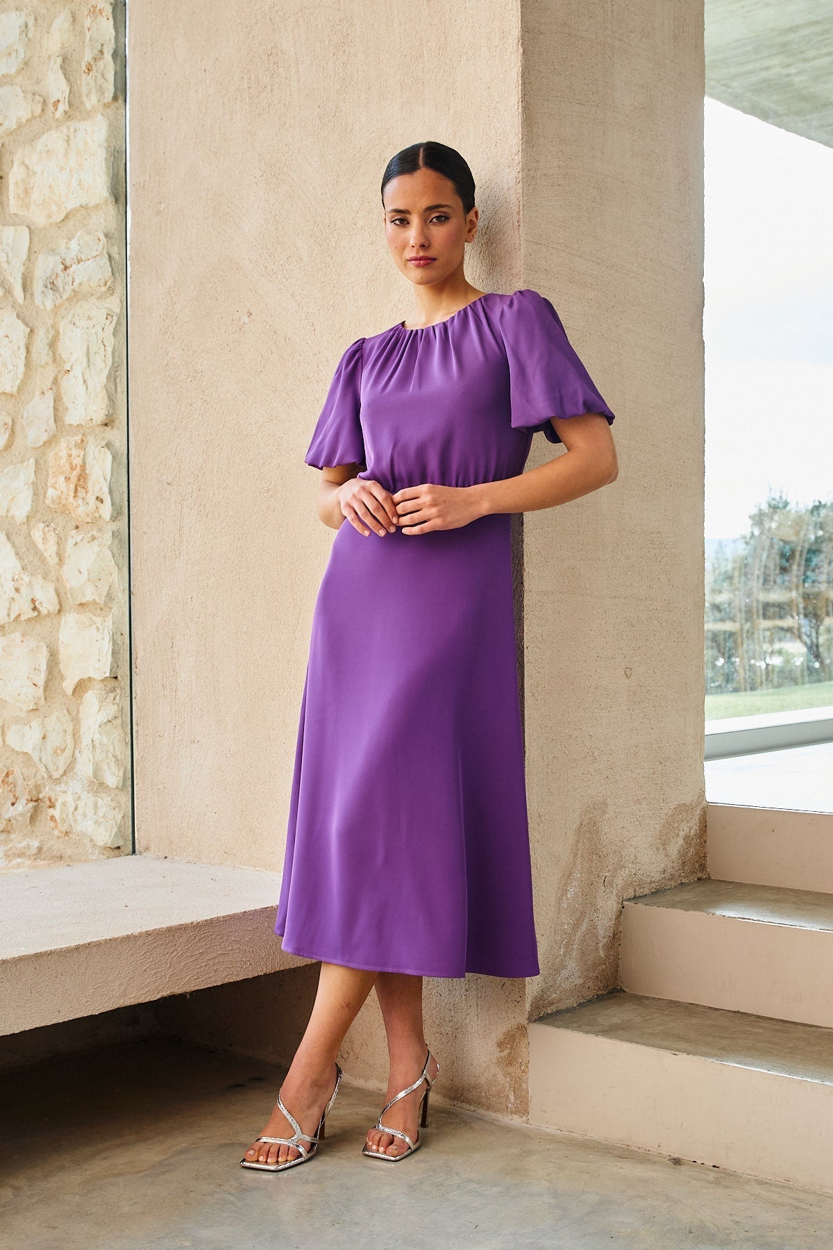 VESTIDO ELEONORA PURPLE  LE JARDIN