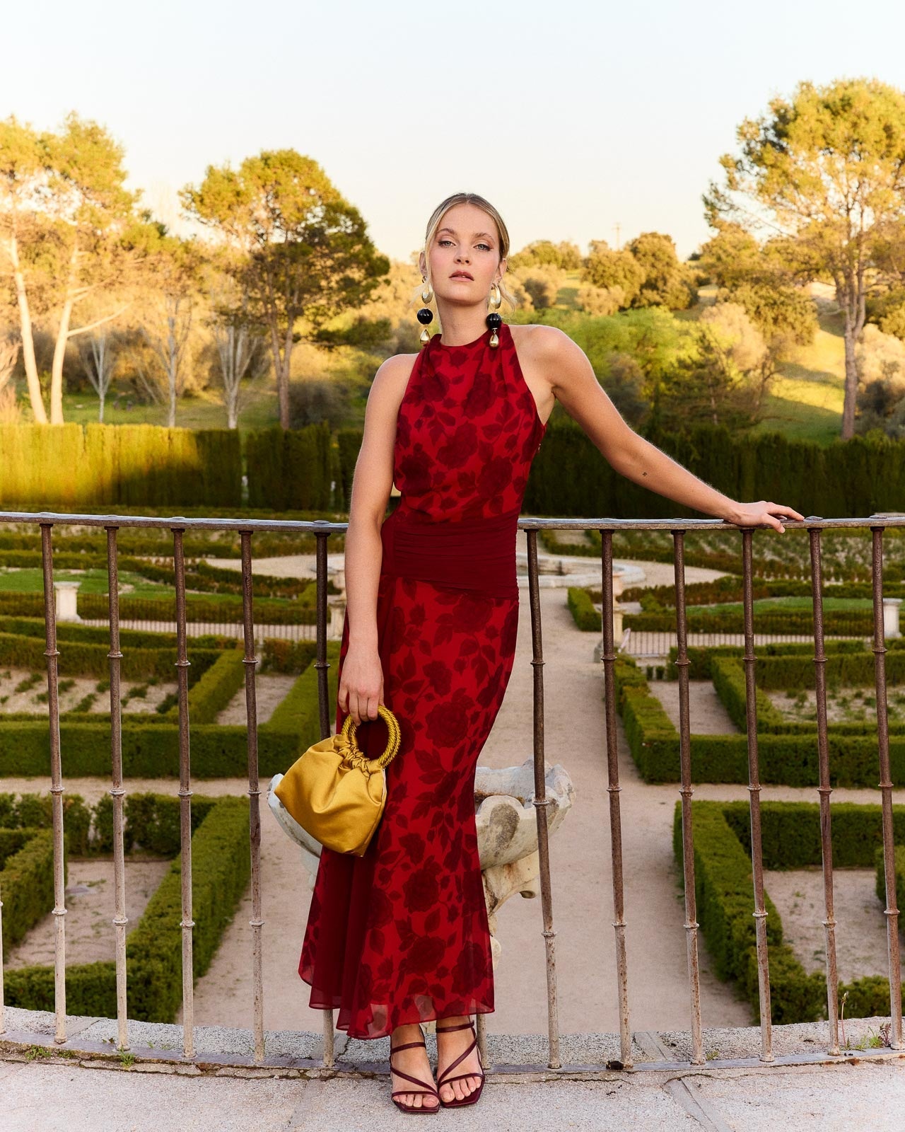 Vestido Fiorella Irapa rojo