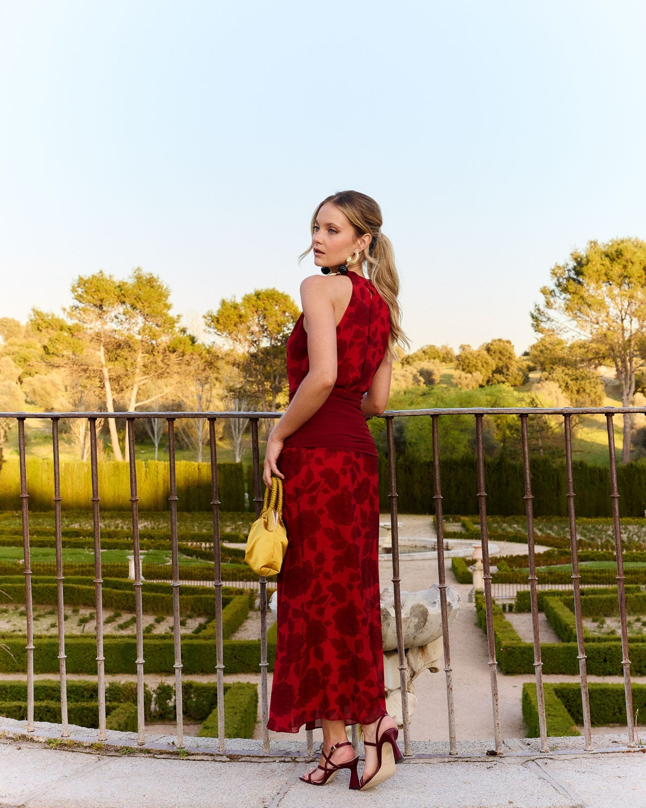 Vestido Fiorella Irapa rojo