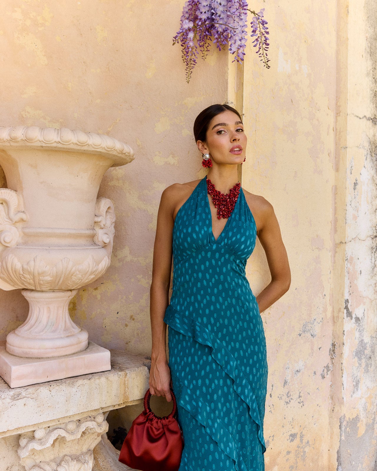 Vestido Florence Azul petróleo