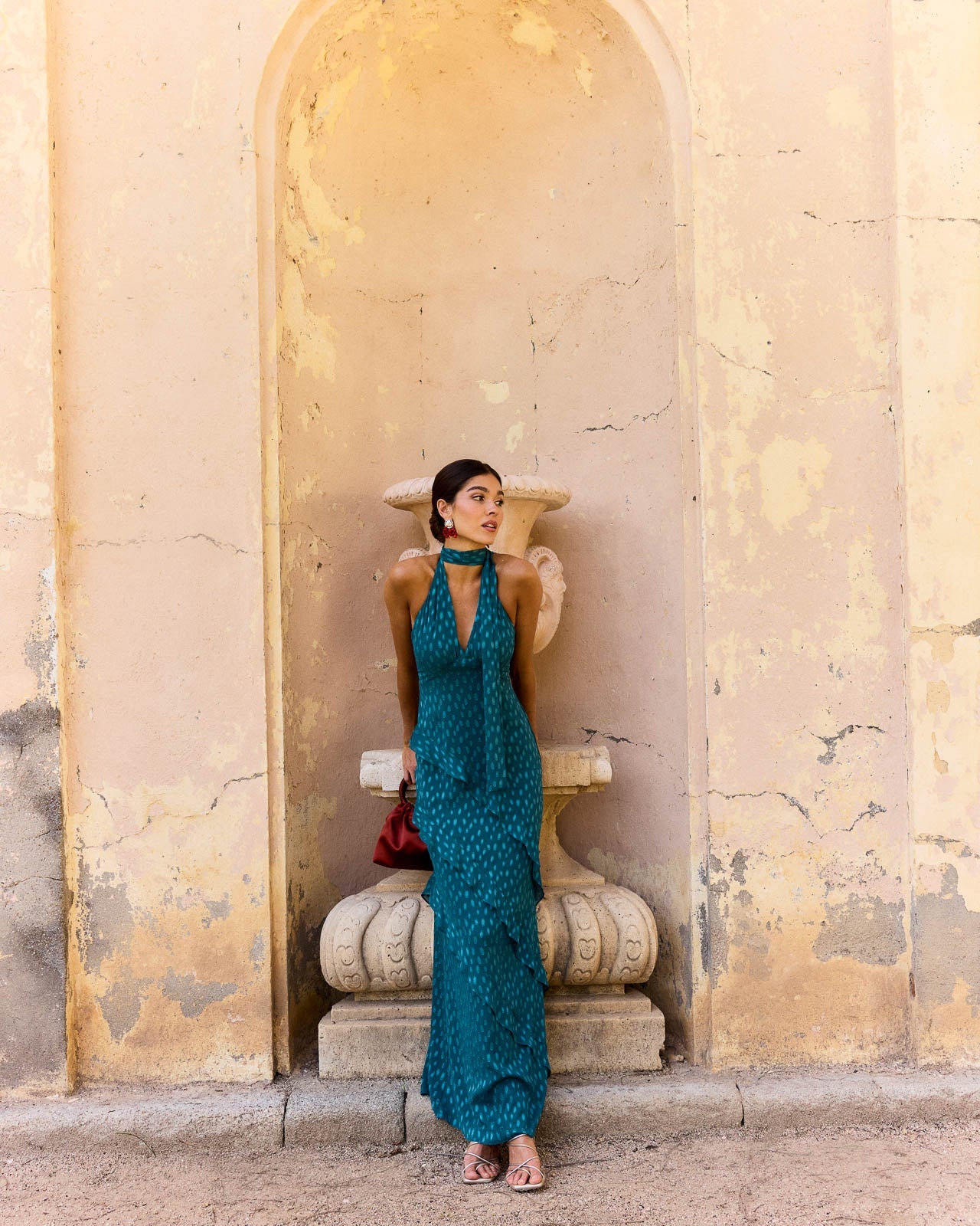 Vestido Florence Azul petróleo
