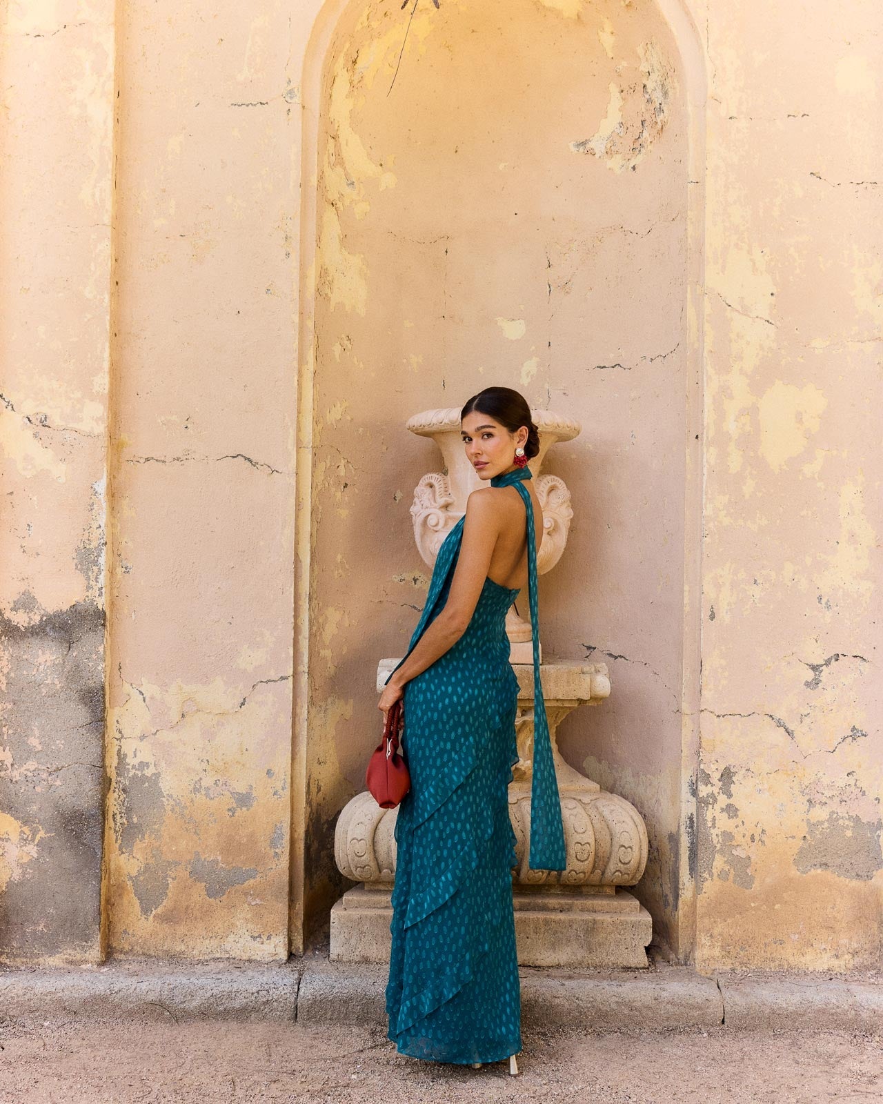 Vestido Florence Azul petróleo