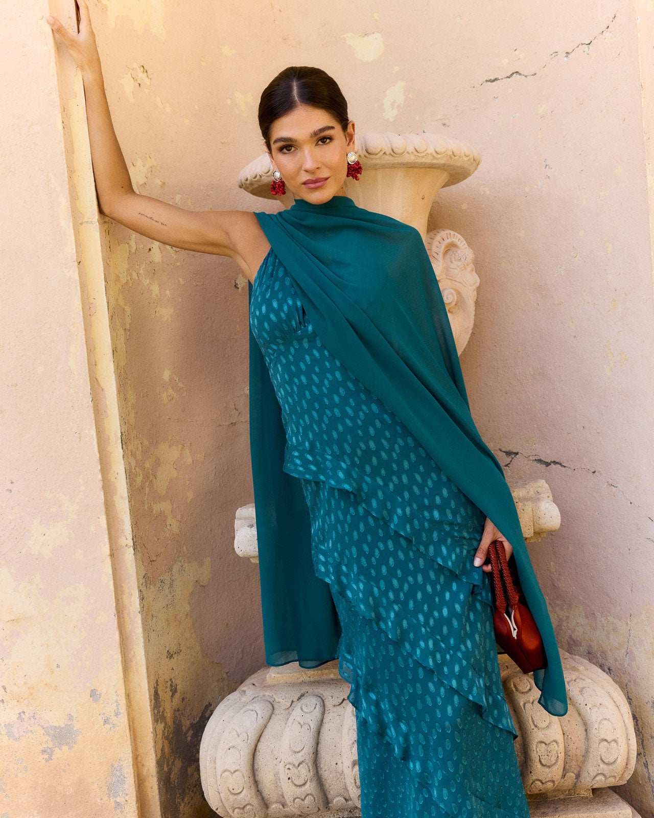 Vestido Florence Azul petróleo