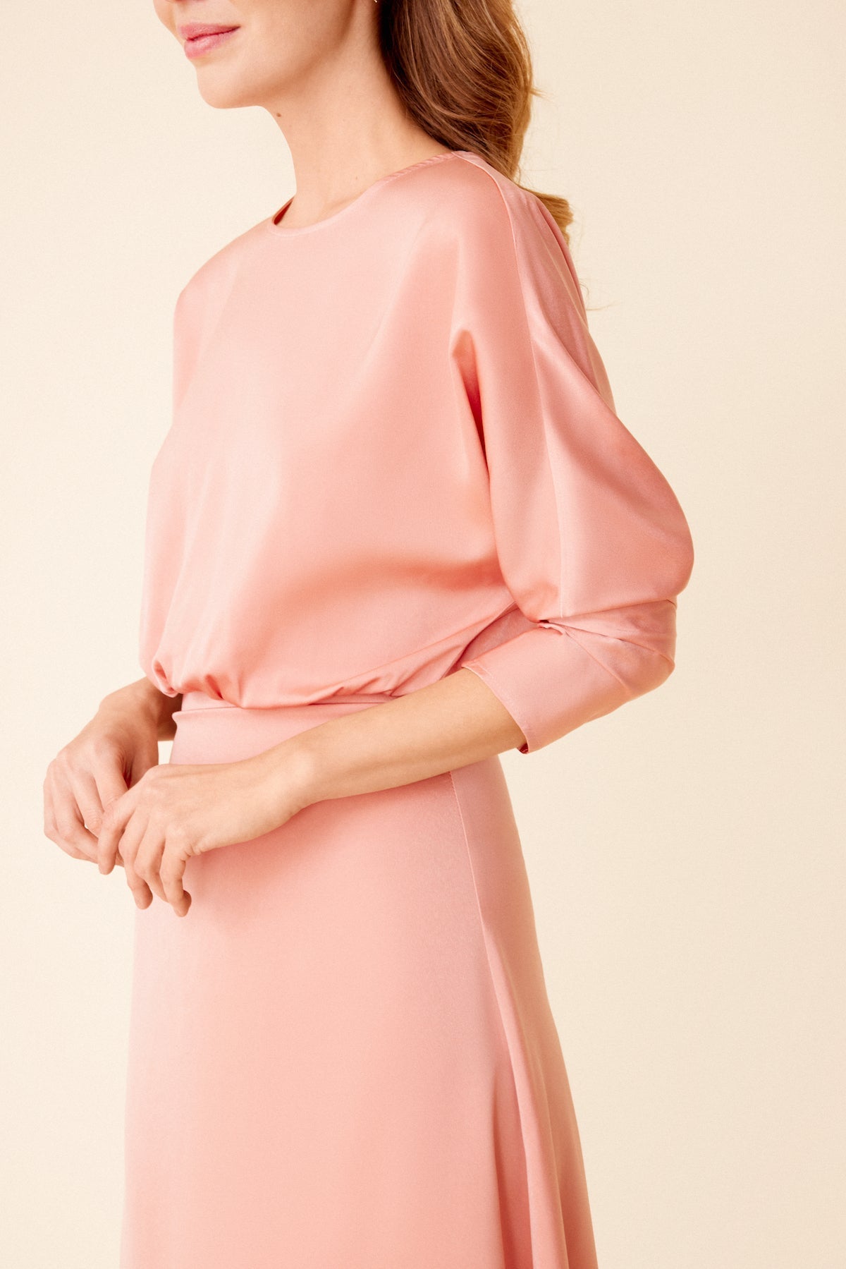 VESTIDO GENEVIEVE PEACH  WISTERIA