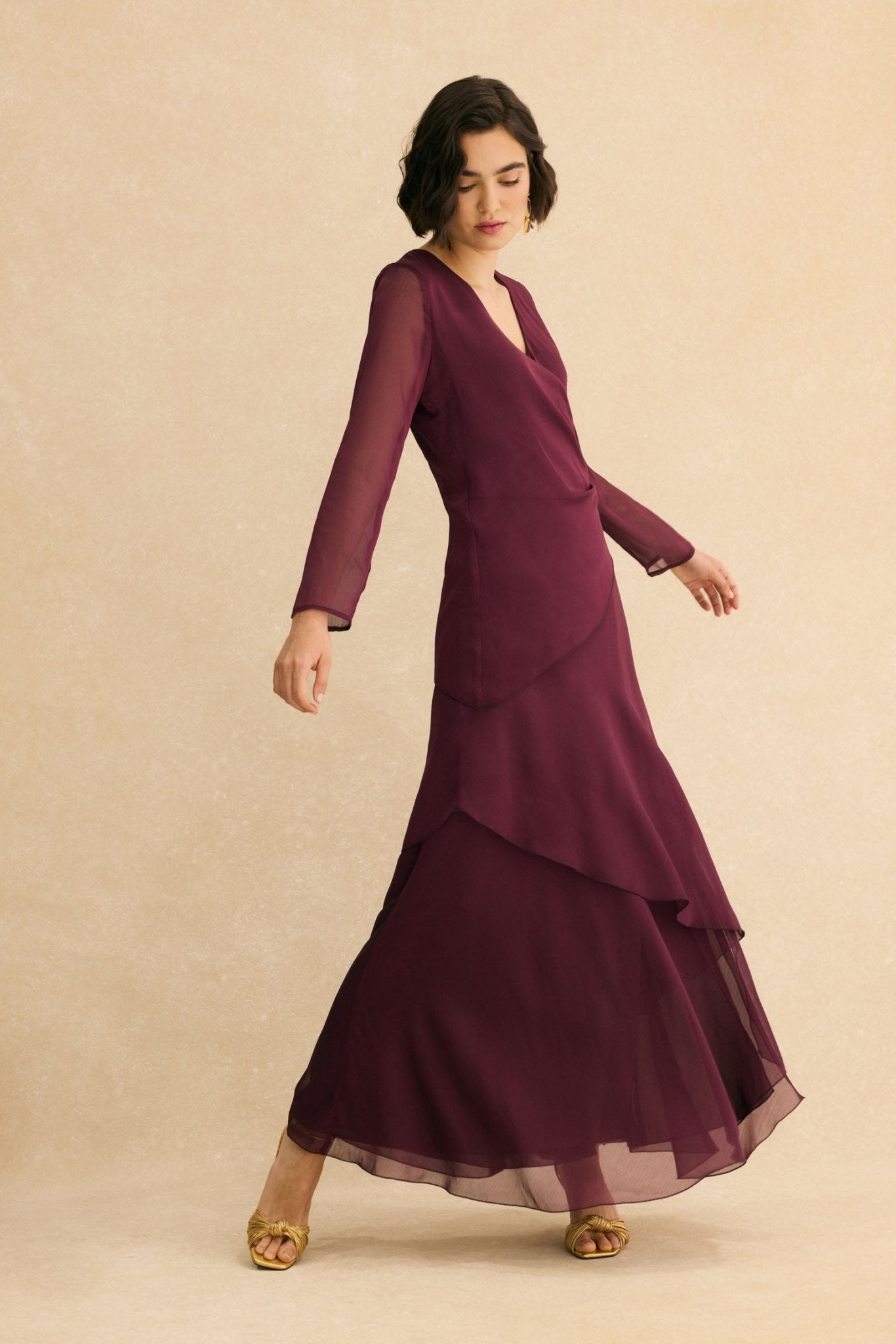 Vestido GIA Burdeos Monastrell