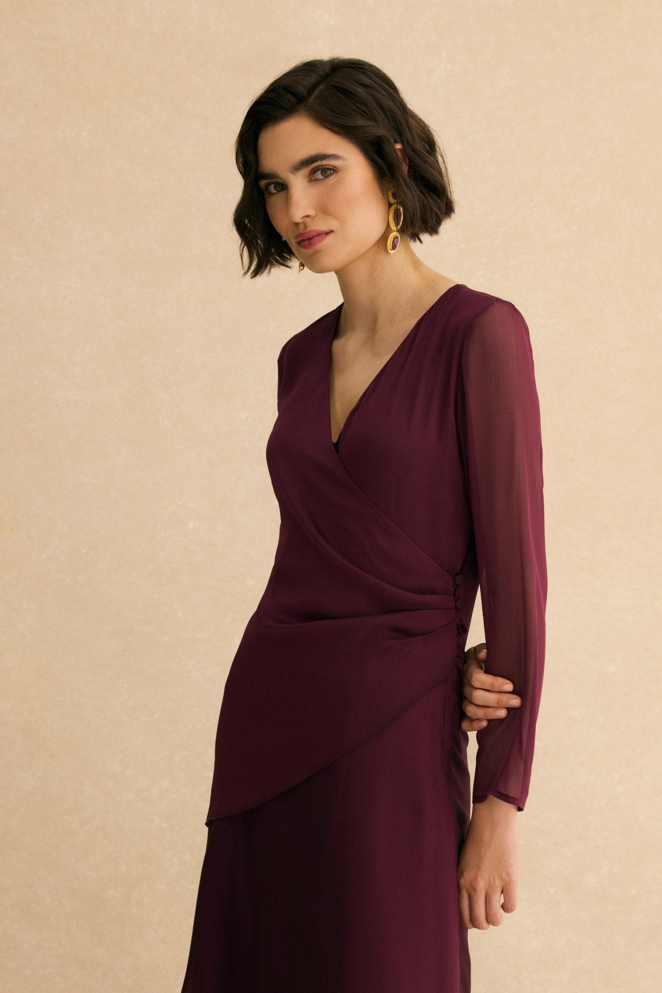 Vestido GIA Burdeos Monastrell