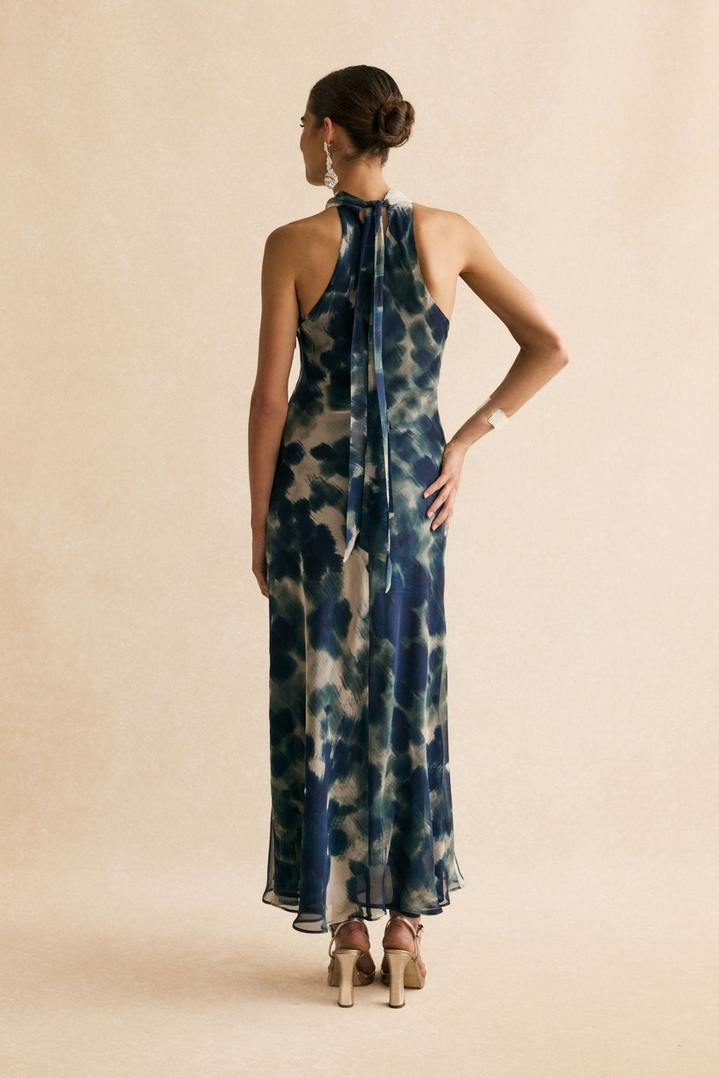 Vestido HELENA Estampado Azul