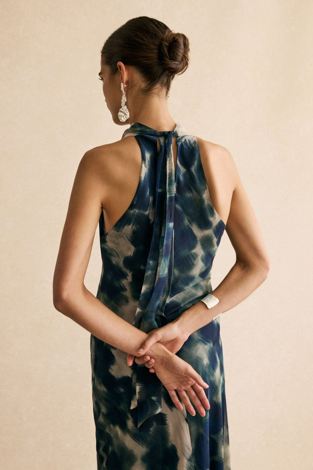 Vestido HELENA Estampado Azul