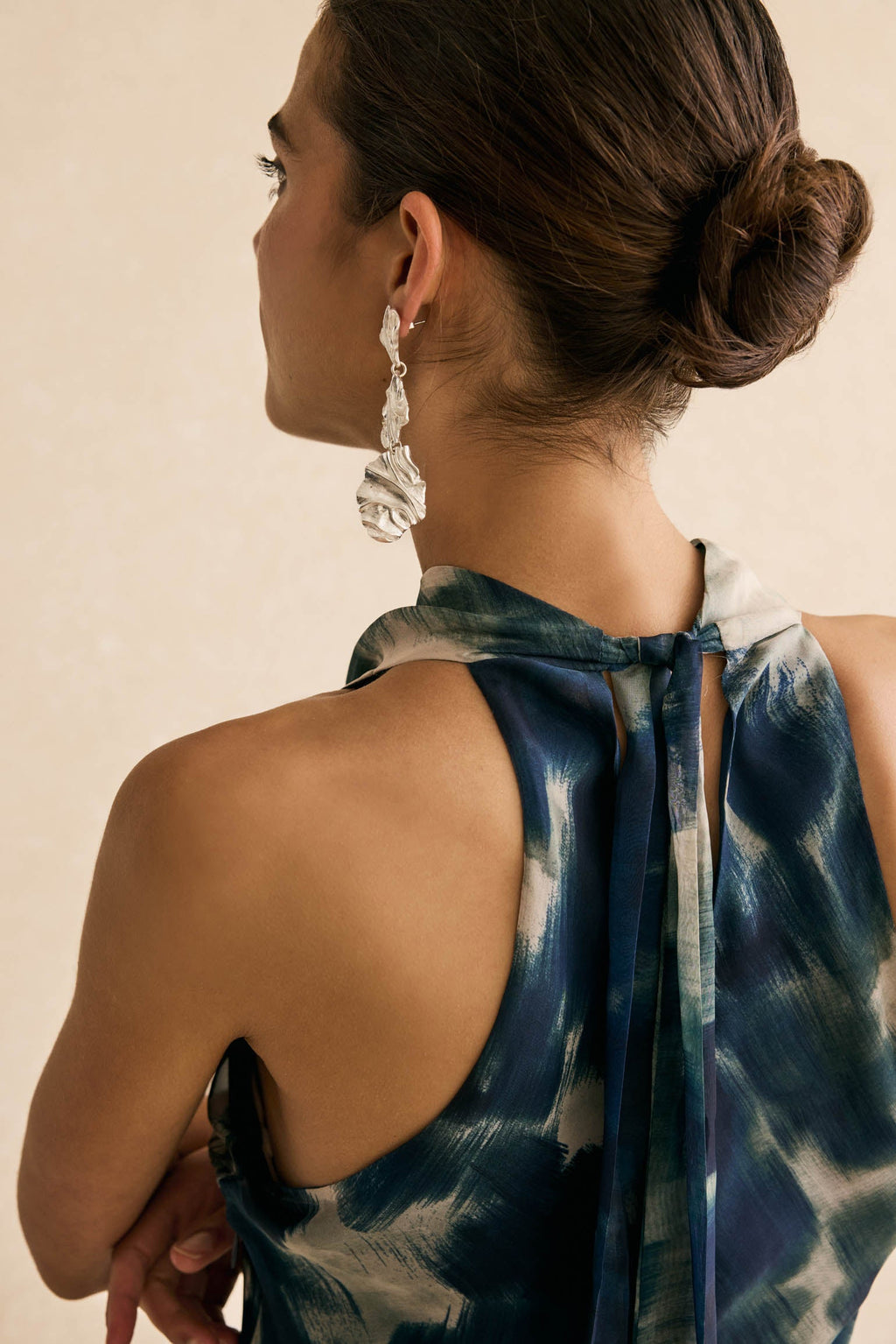 Vestido HELENA Estampado Azul