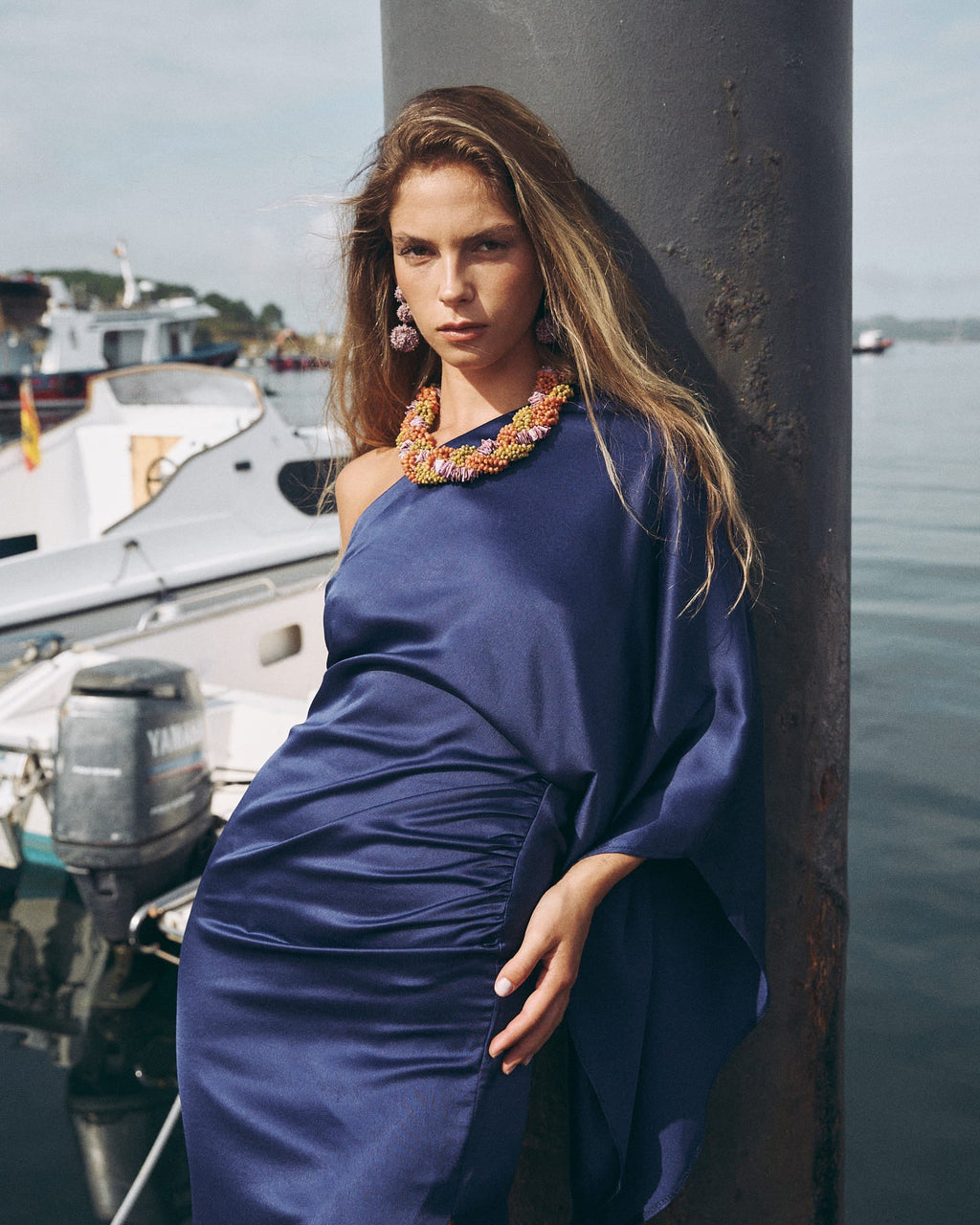 Vestido Largo Olalla Azul