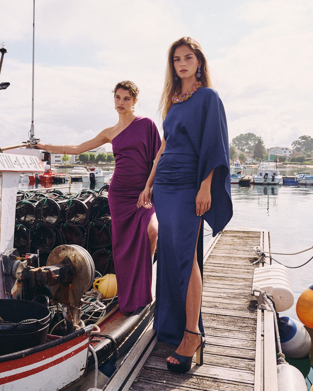 Vestido Largo Olalla Azul