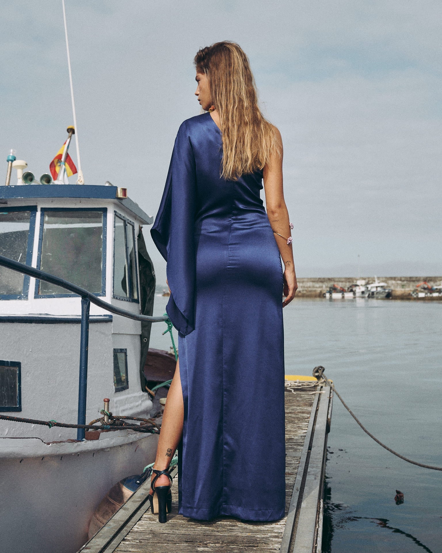 Vestido Largo Olalla Azul