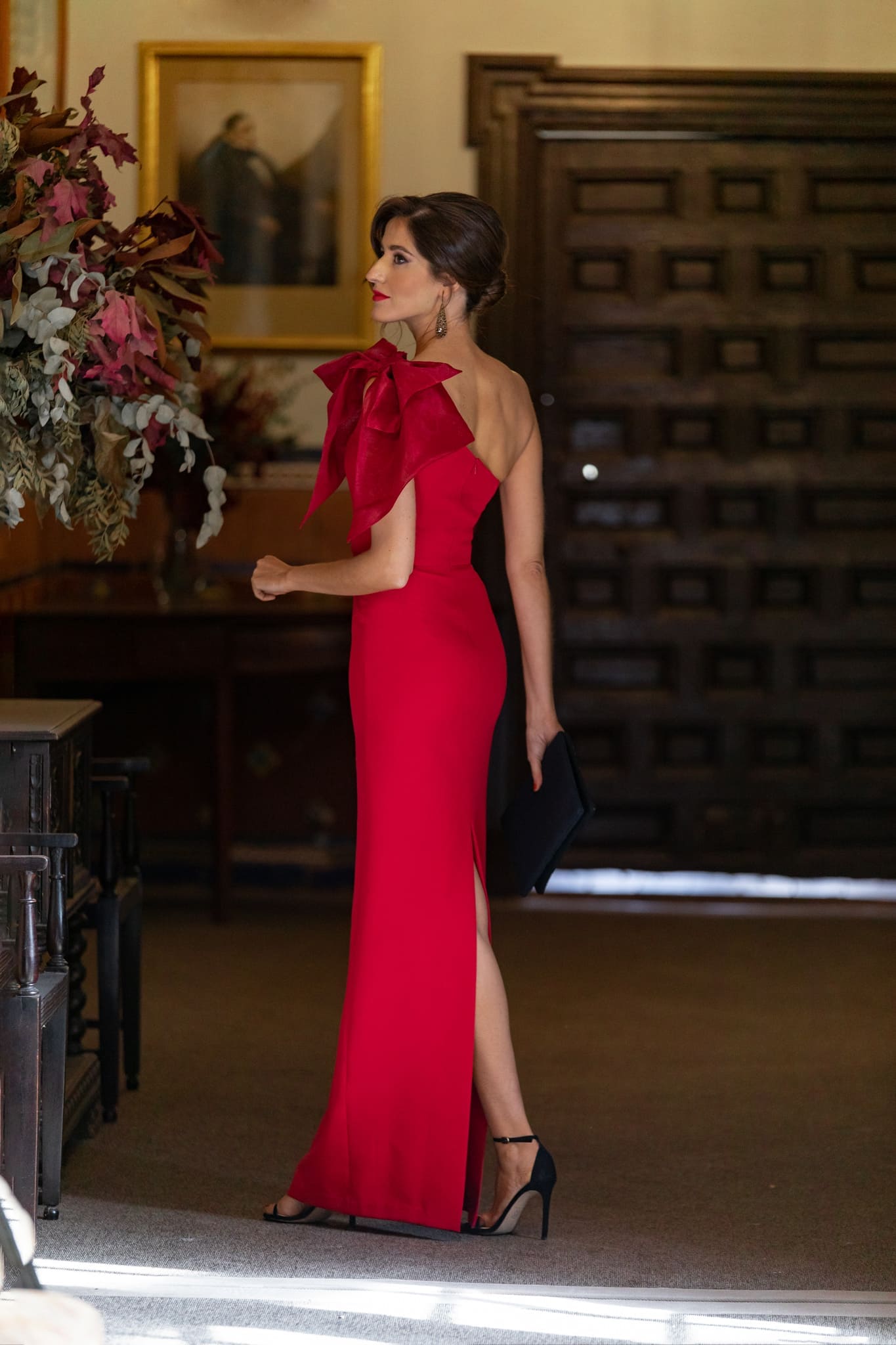 Vestido Largo Pétalo Rojo