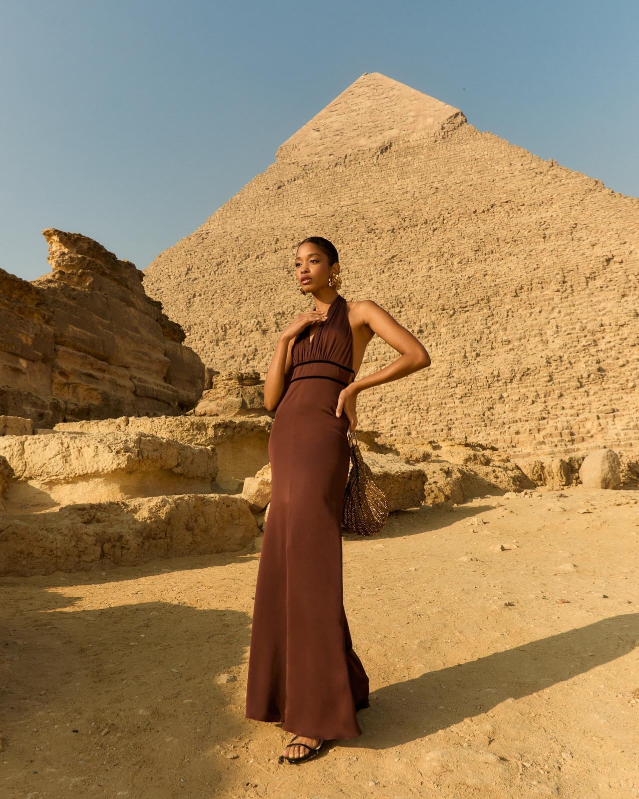 Vestido Isis Marrón
