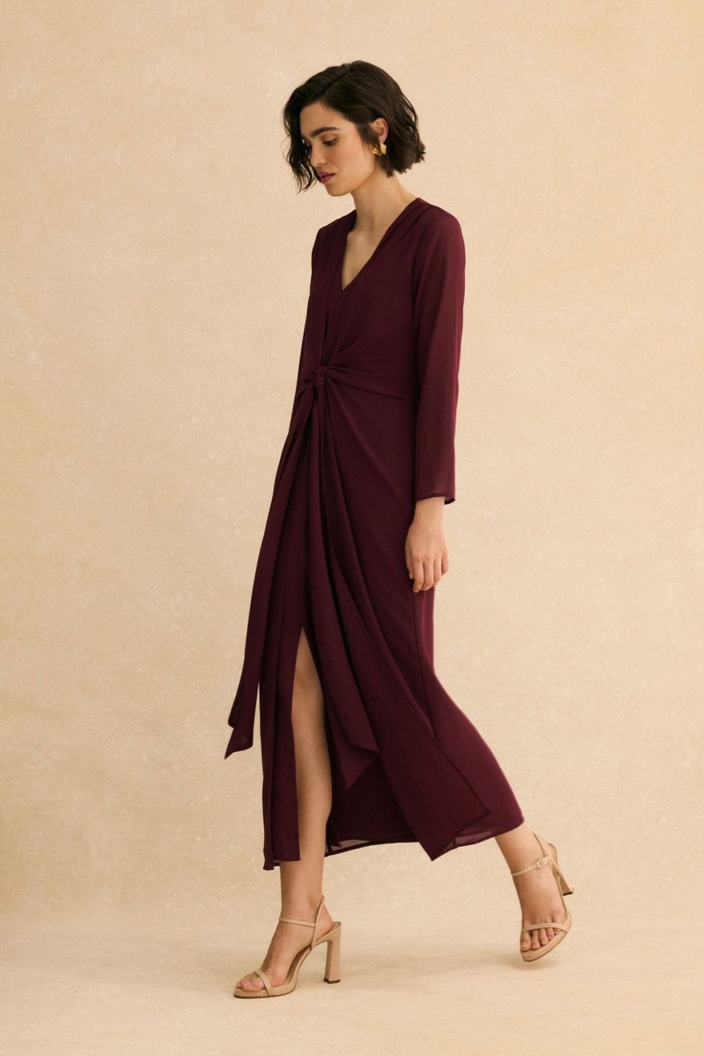 Vestido ISLA Burdeos Monastrell