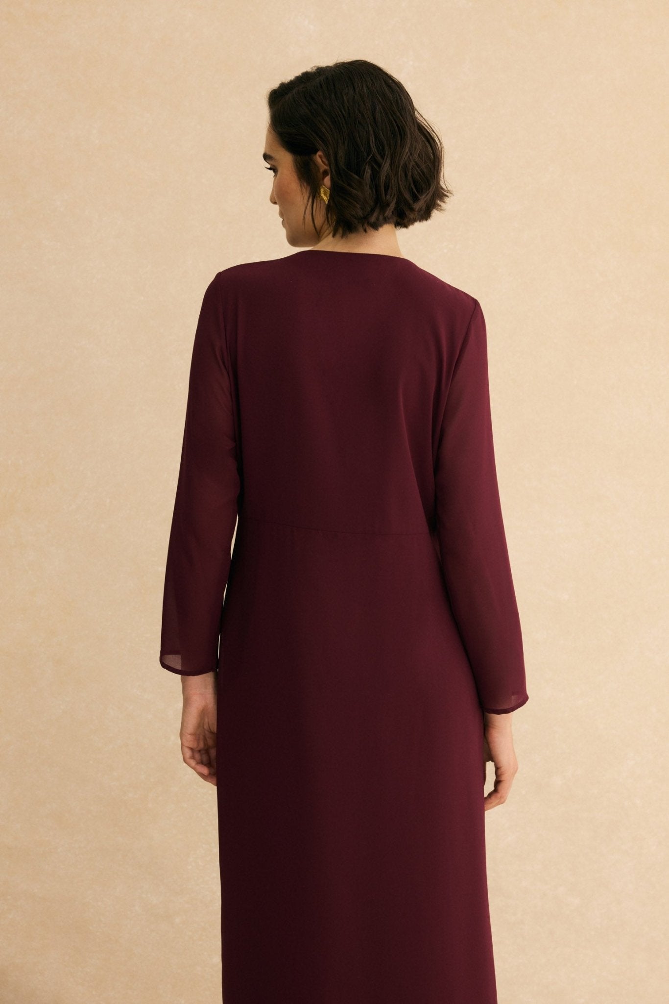 Vestido ISLA Burdeos Monastrell