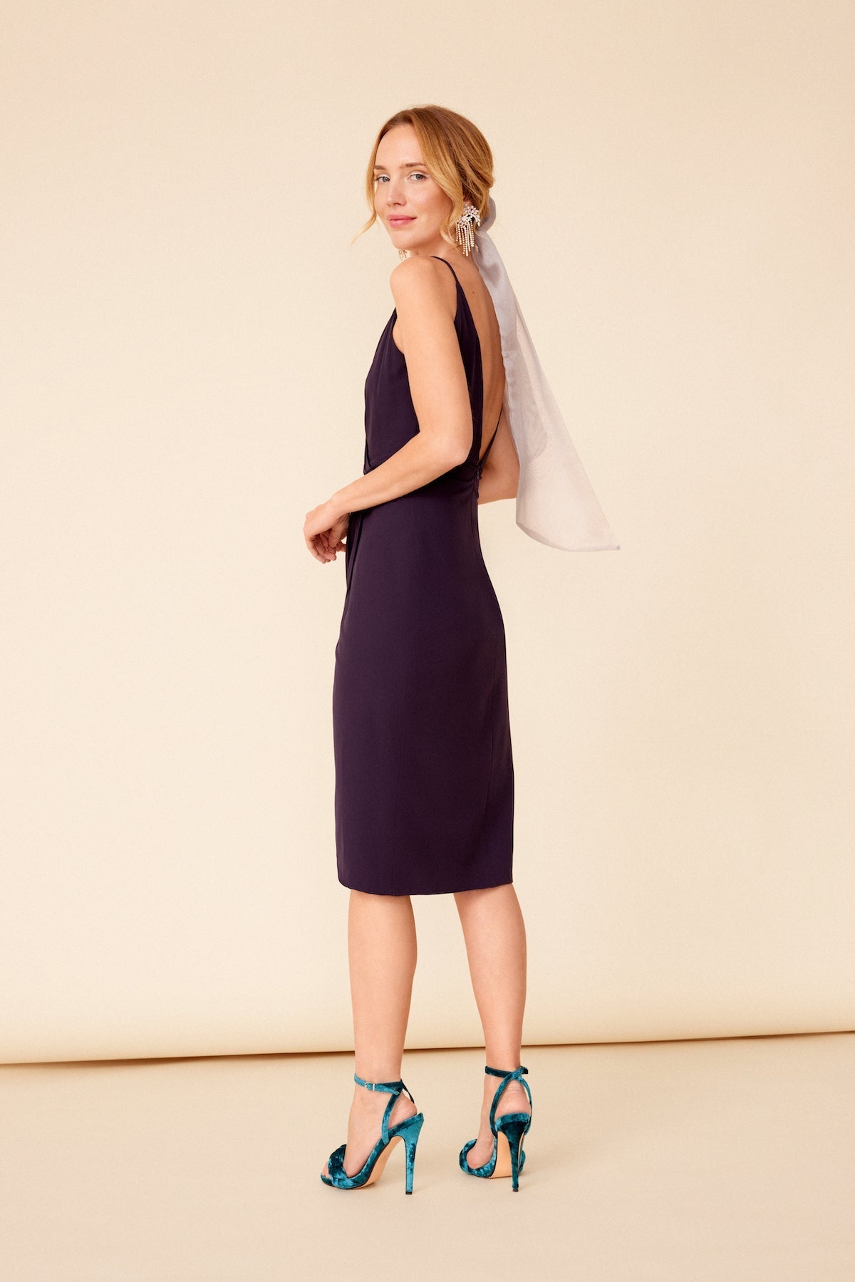 VESTIDO JIN NAVY  WISTERIA