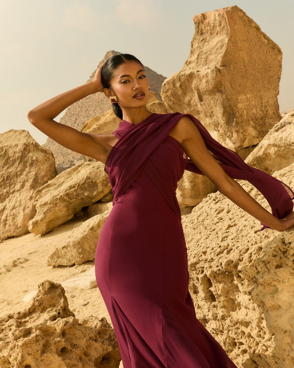 Vestido Julieta Burdeos