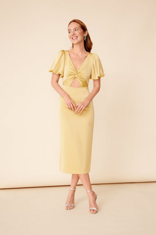 VESTIDO JULIETA LEMON  WISTERIA