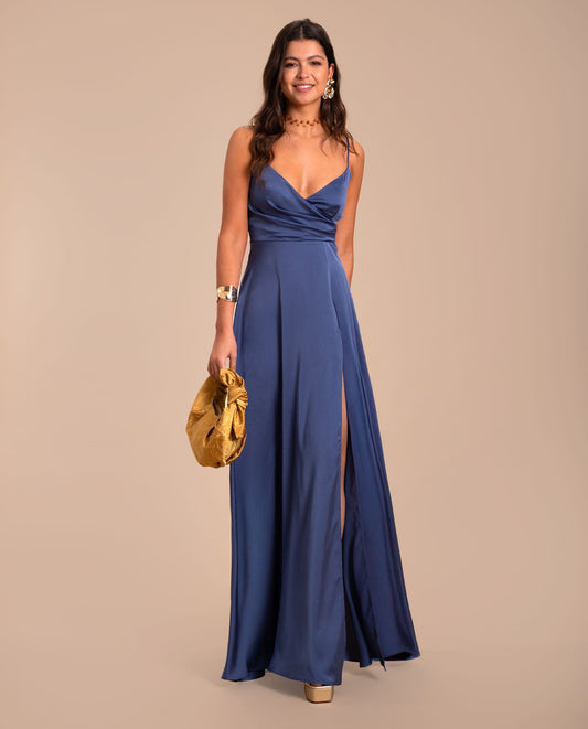 VESTIDO MRS. FERREIRA  AZUL