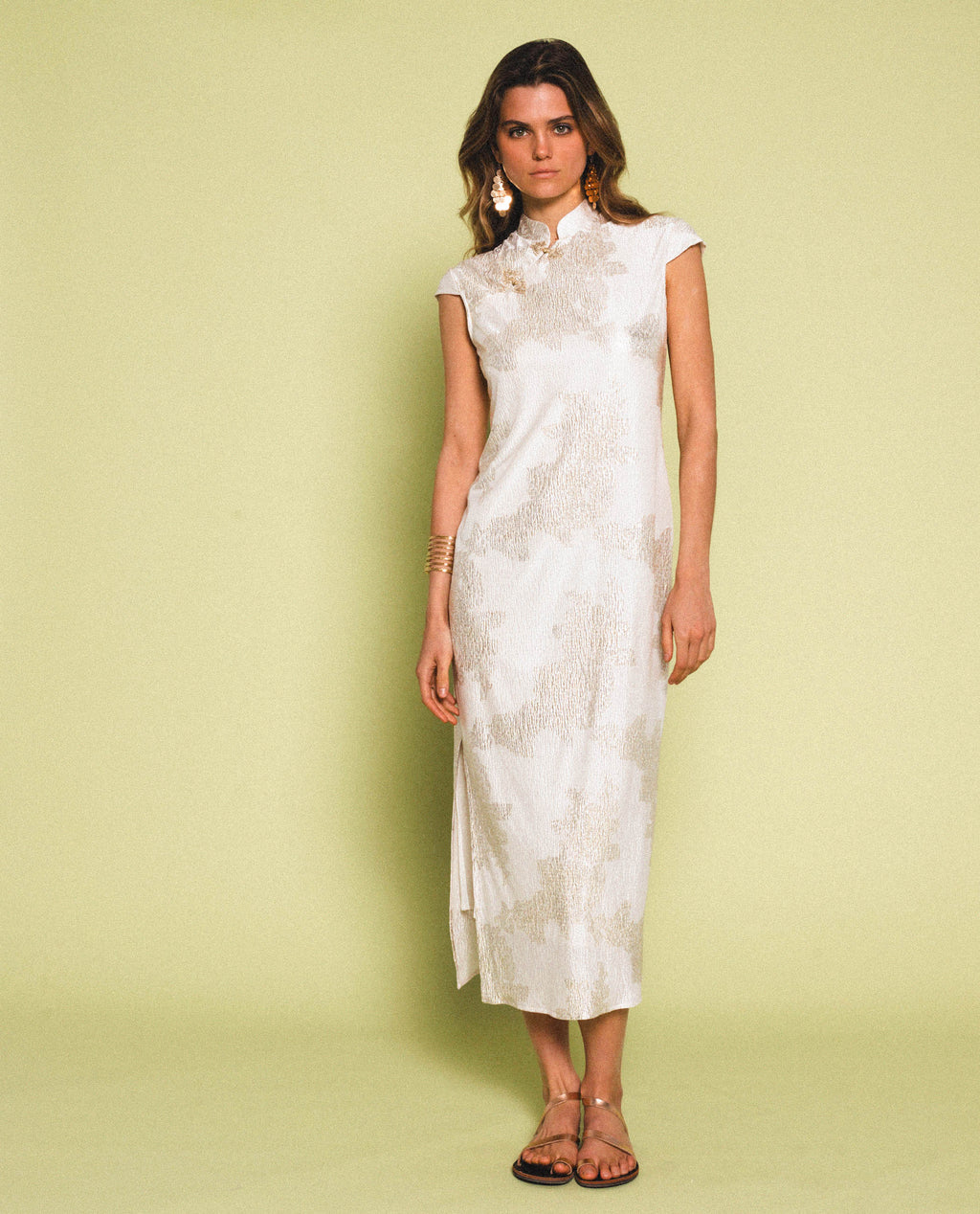 VESTIDO JADE BLOOM · BLANCO
