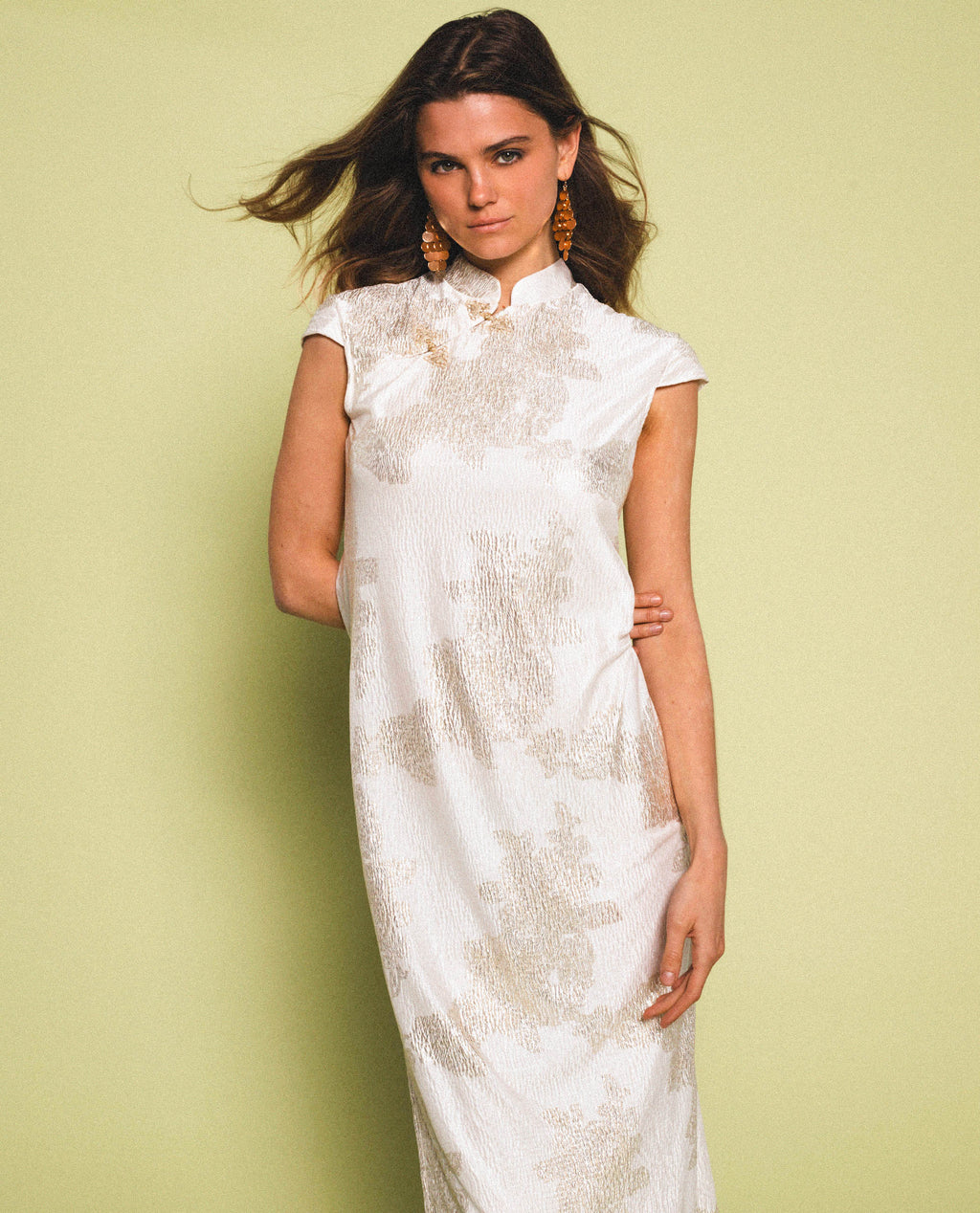VESTIDO JADE BLOOM · BLANCO