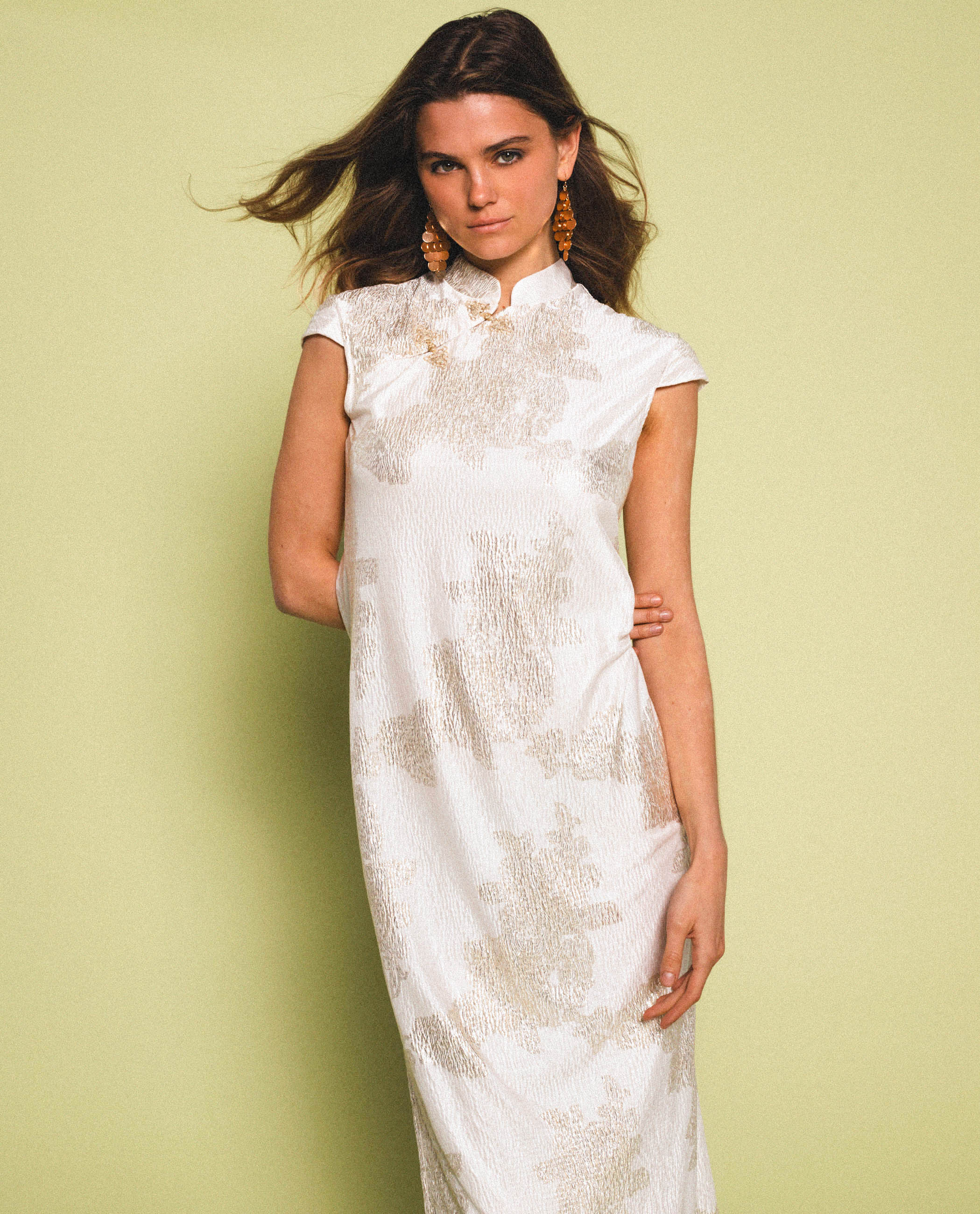 VESTIDO JADE BLOOM · BLANCO
