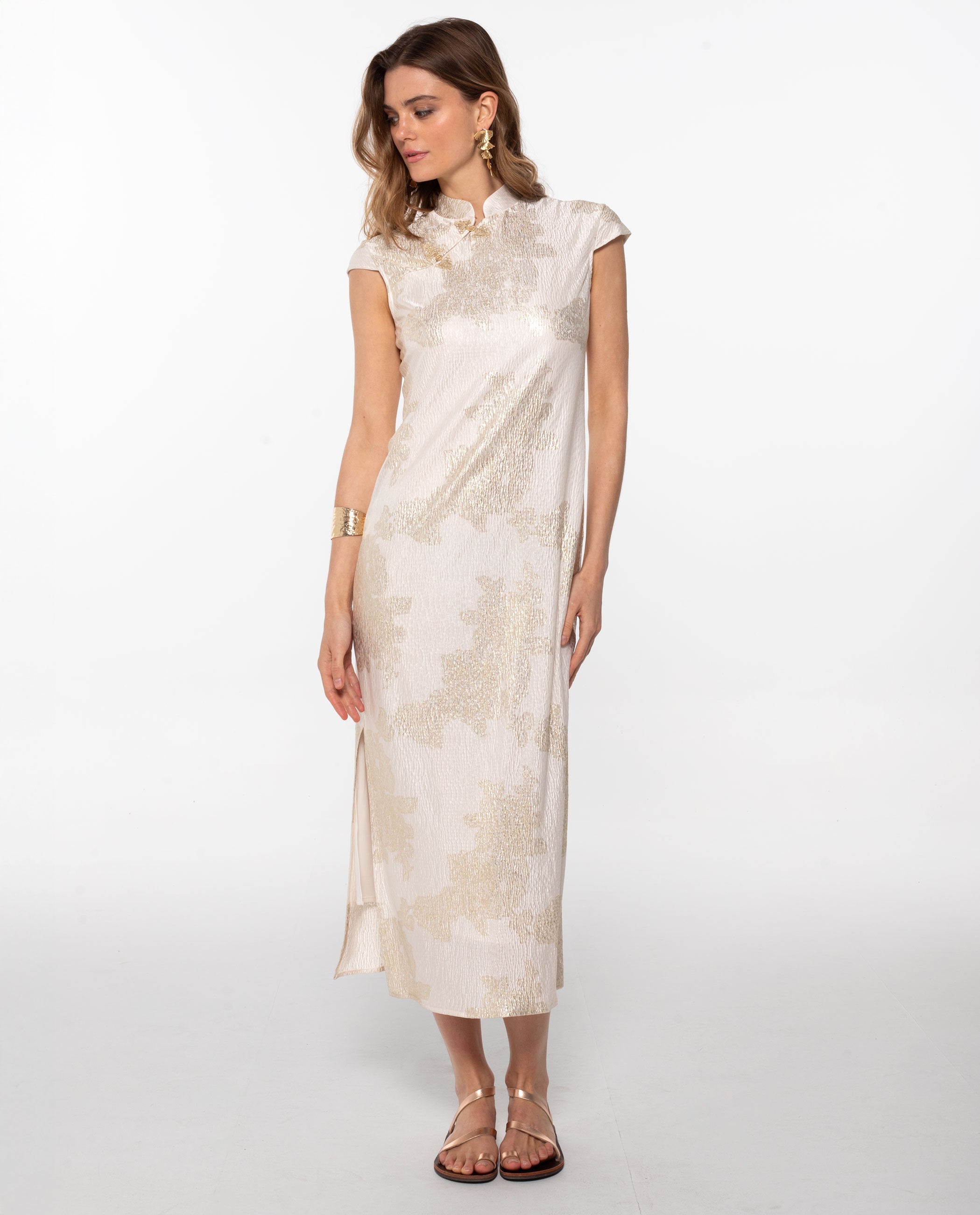 VESTIDO JADE BLOOM · BLANCO
