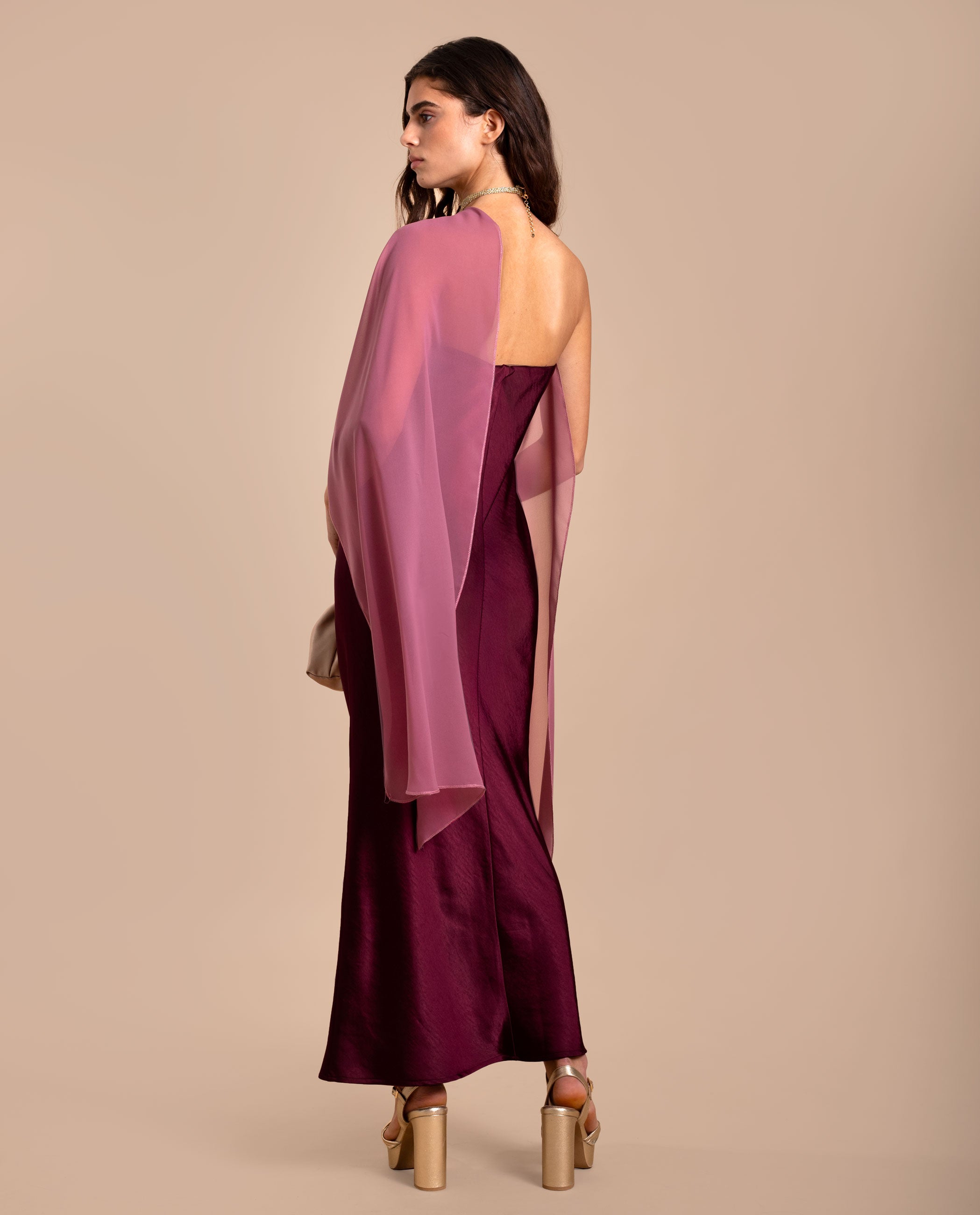 VESTIDO BÁRBARA · FRAMBUESA