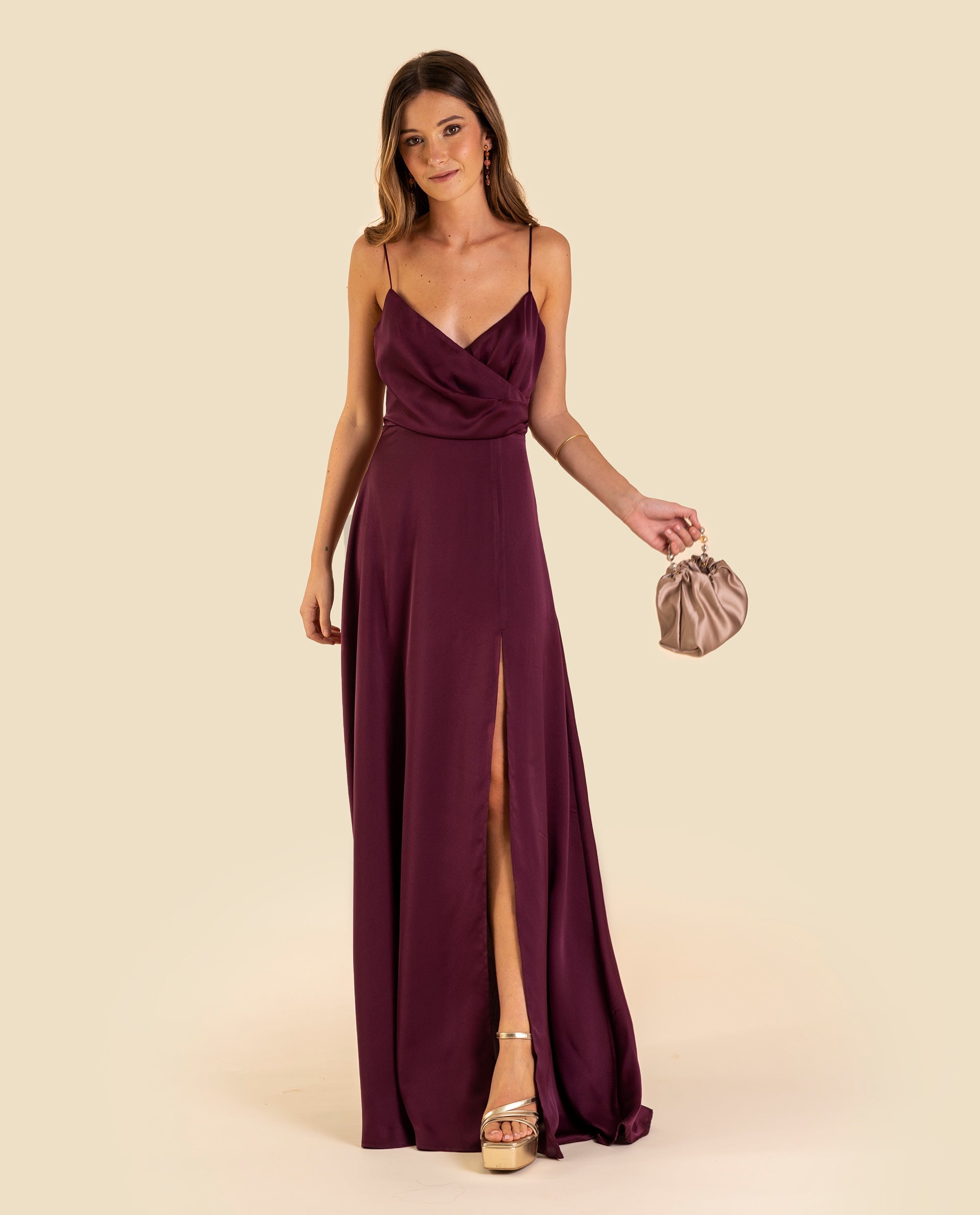 VESTIDO MRS. FERREIRA · BURDEOS