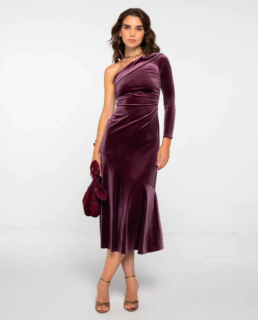 VESTIDO AURORA · CIRUELA