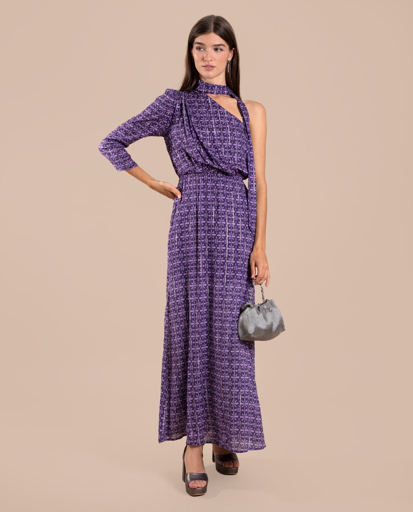 VESTIDO LÉONIE  MORADO