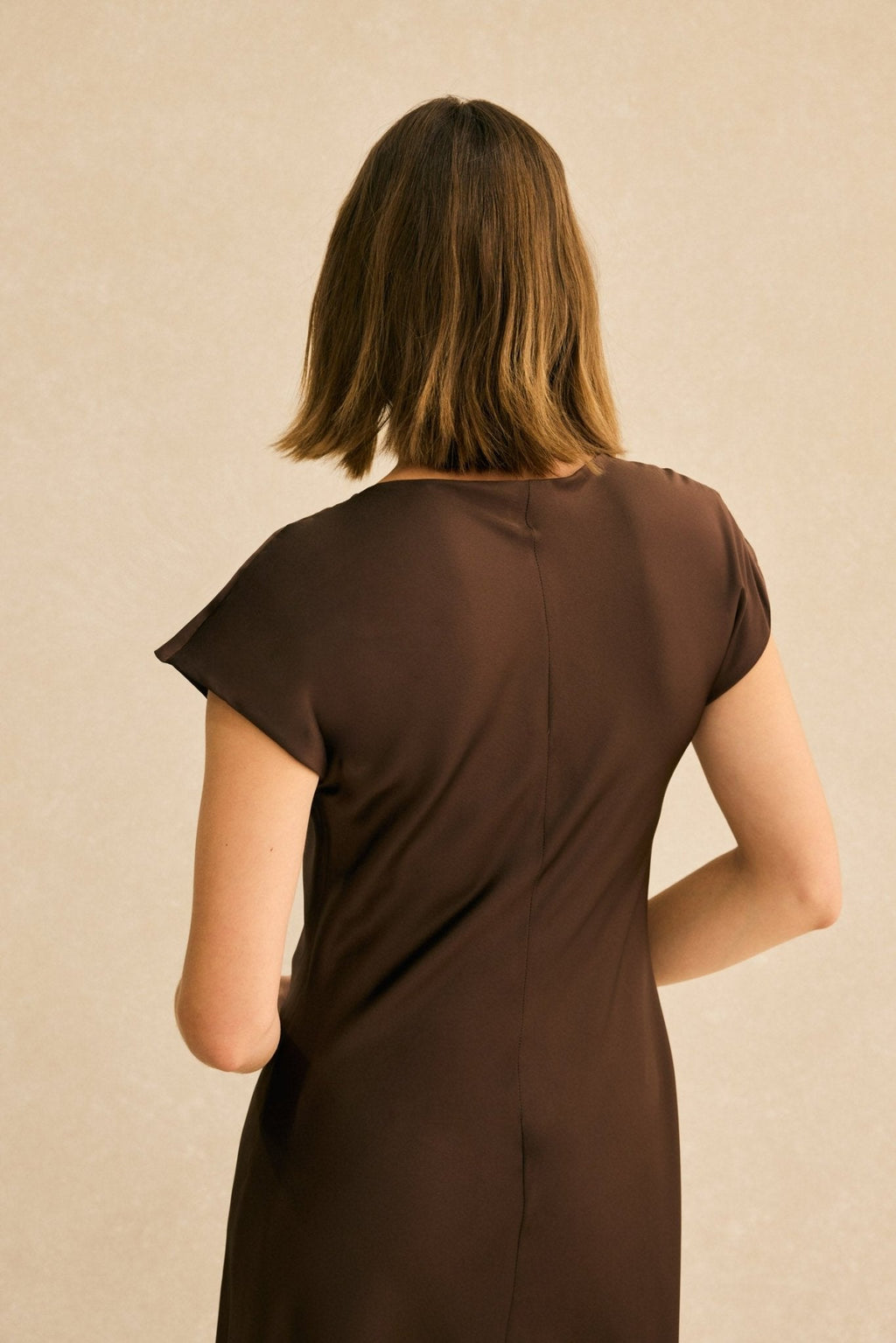 Vestido LOREN Marrón Cacao