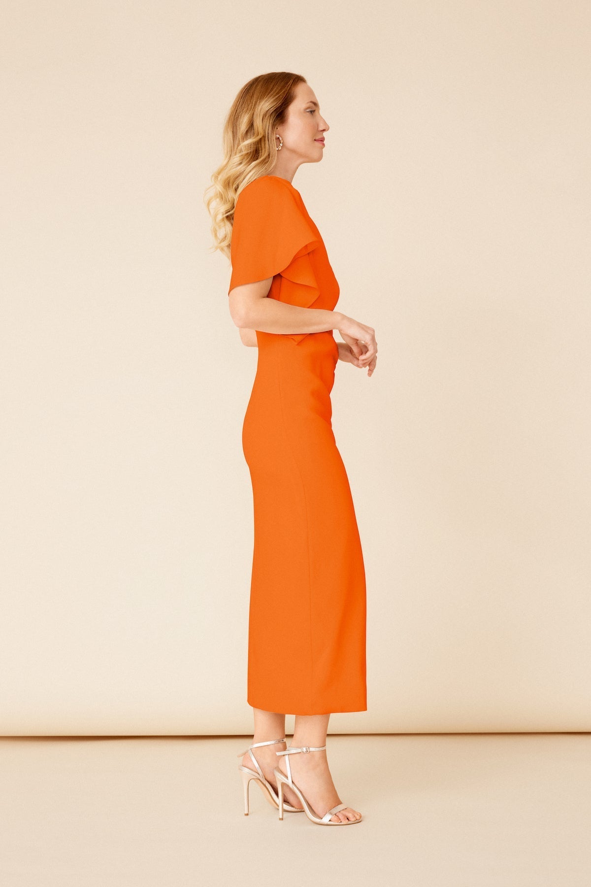 VESTIDO MARCELA ORANGE  WISTERIA