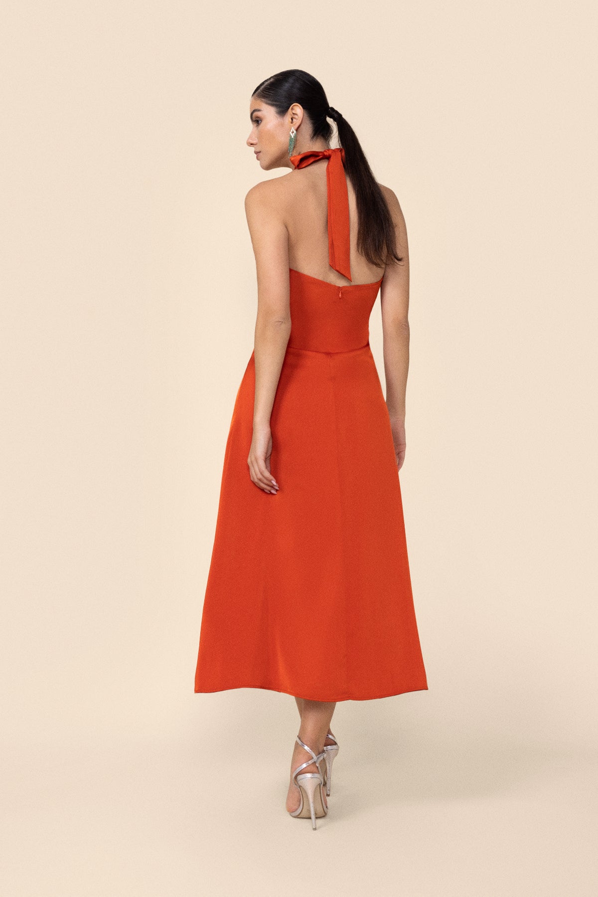 VESTIDO MELANIA FLAME  LE JARDIN