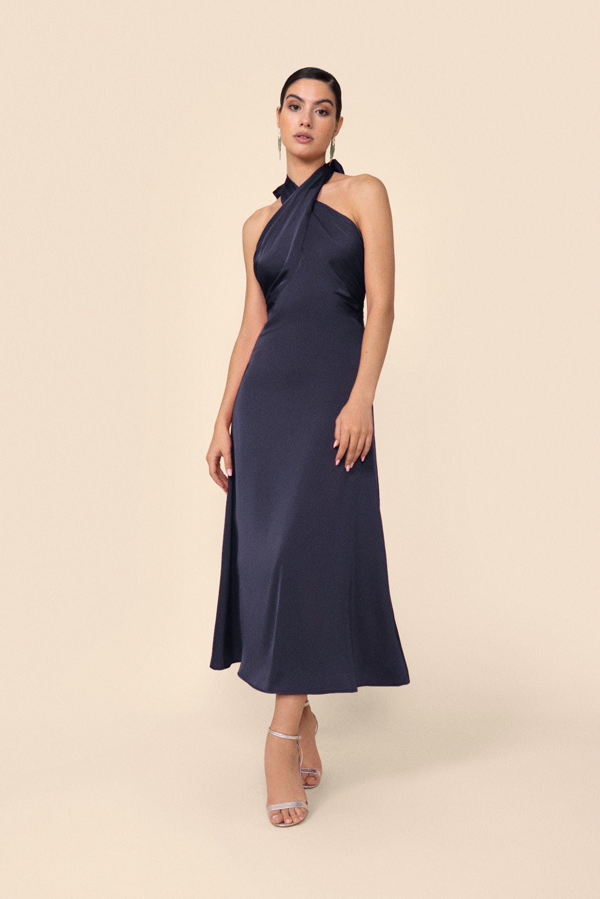 VESTIDO MELANIA NAVY  LE JARDIN