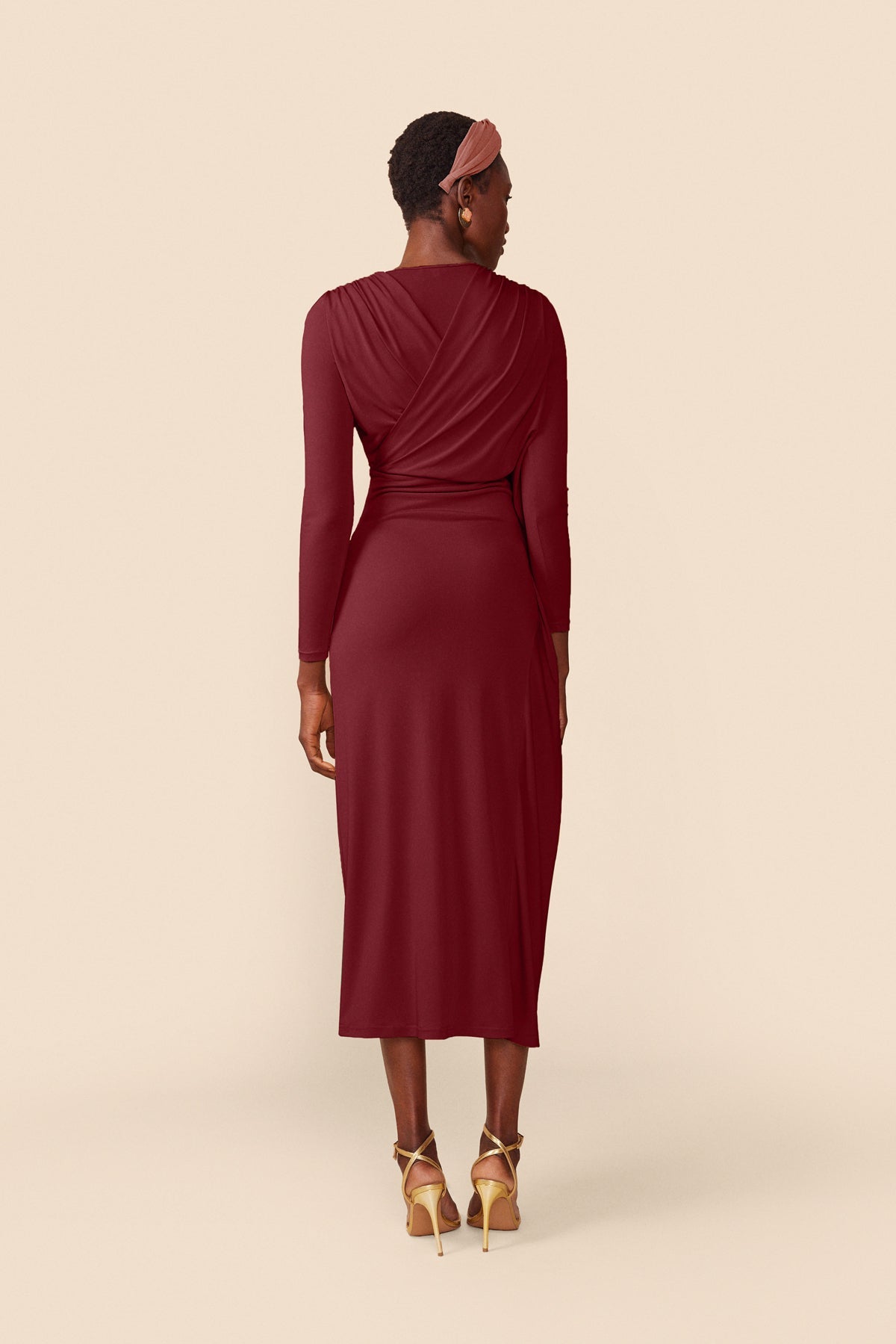 VESTIDO MELISSANDRE BURGUNDY  ALEGORIA