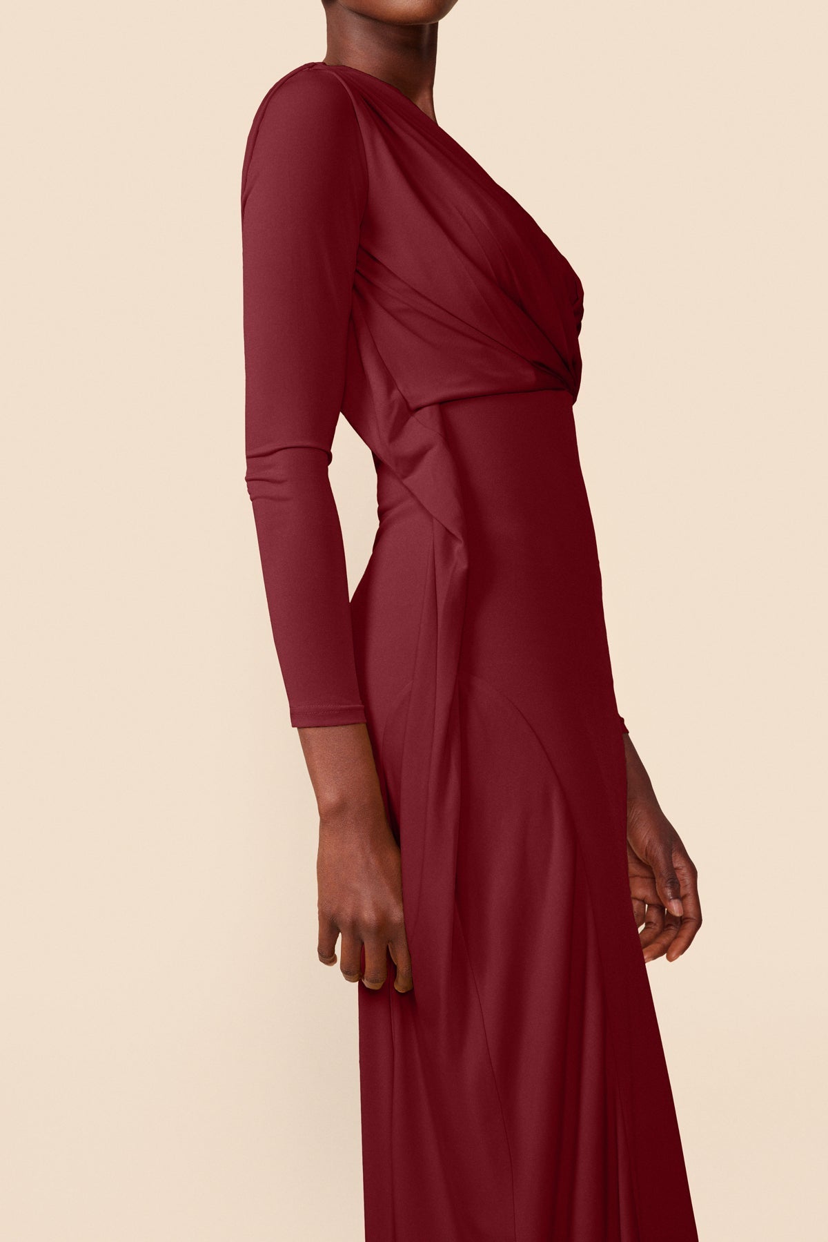 VESTIDO MELISSANDRE BURGUNDY  ALEGORIA