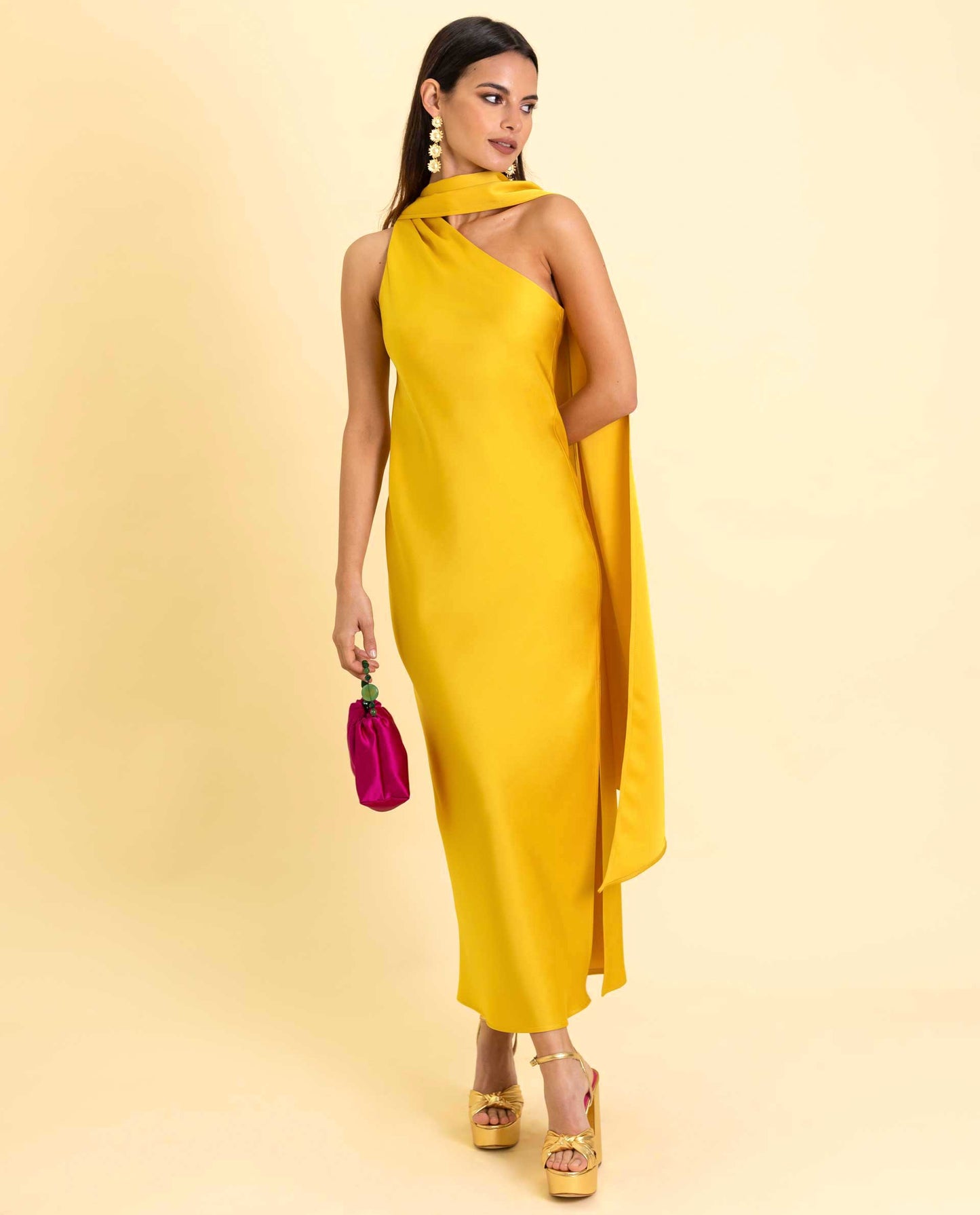 VESTIDO MRS. ABRIL  AMARILLO