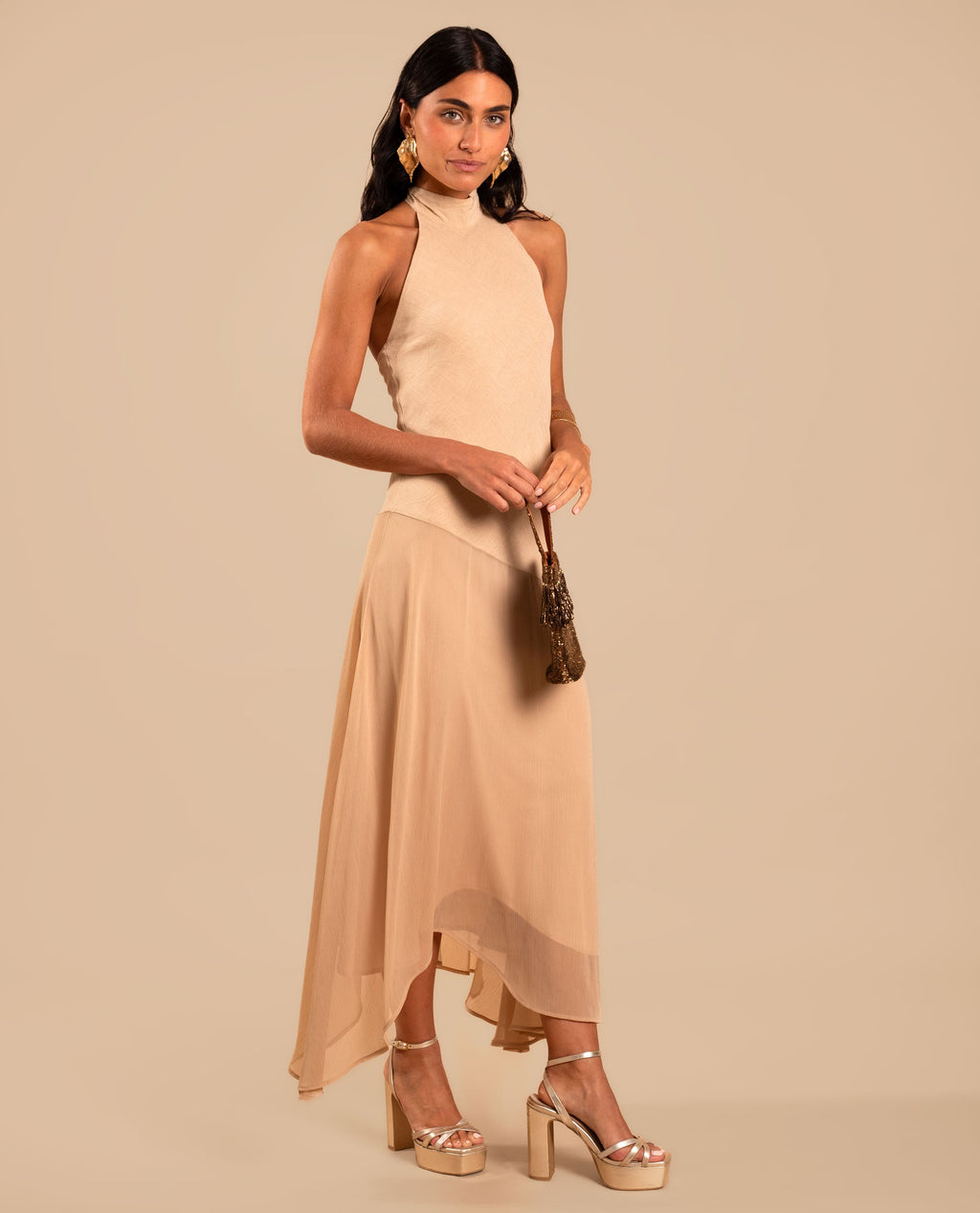 VESTIDO ONA · BEIGE