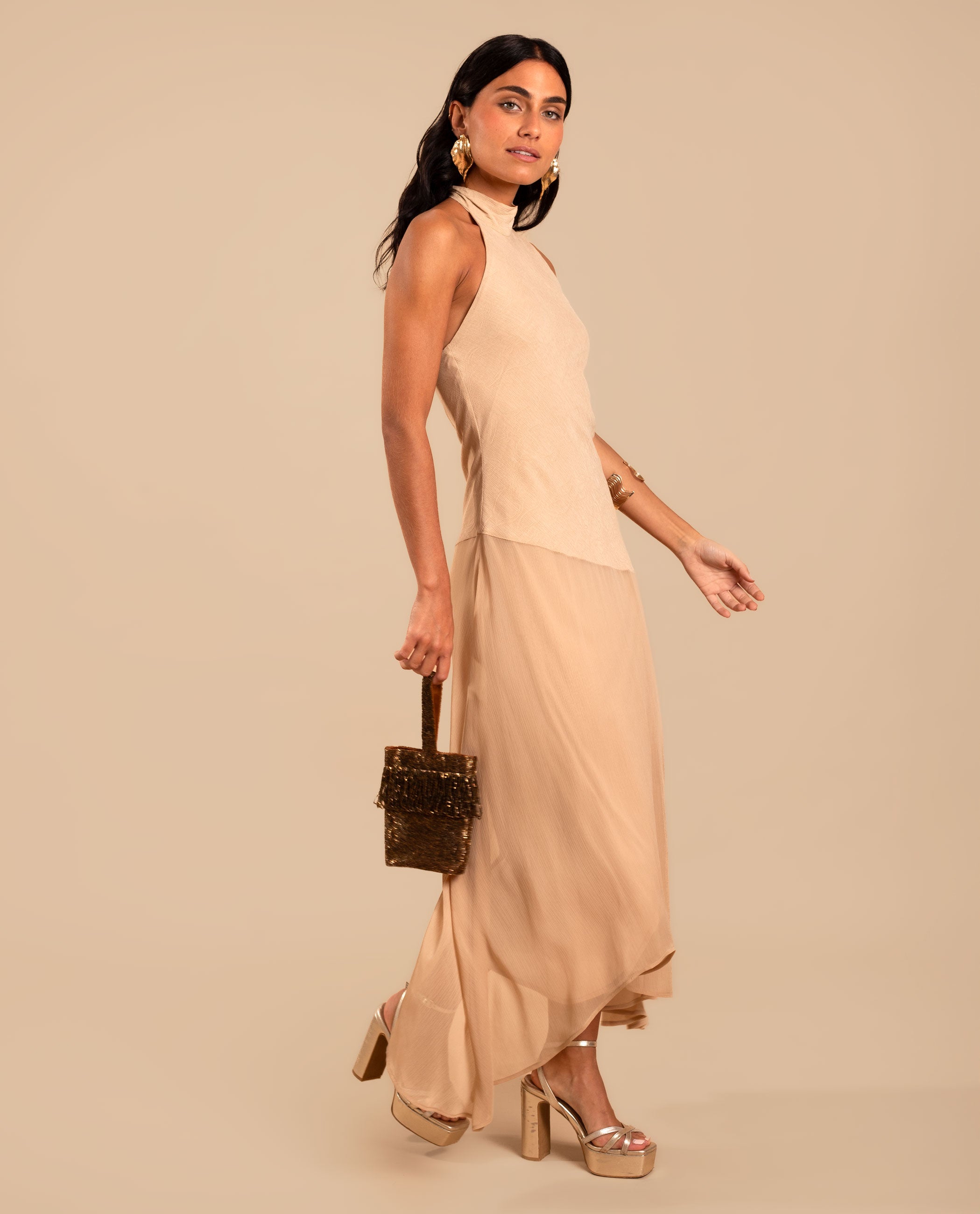 VESTIDO ONA · BEIGE